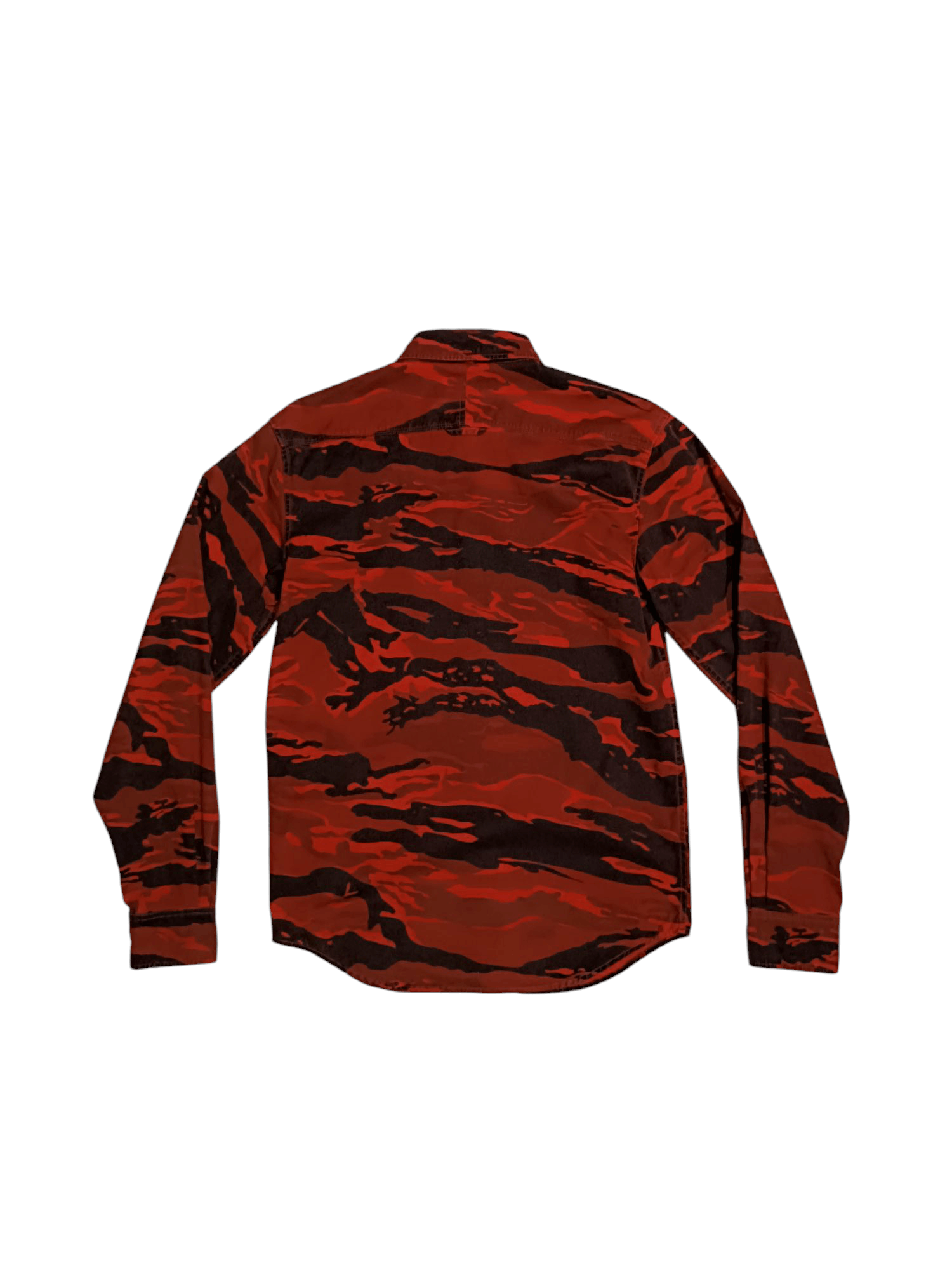 Black Scale Black Scale Red and Black Tiger Stripe Cotton Shirt Size US M / EU 48-50 / 2 - 7 Thumbnail