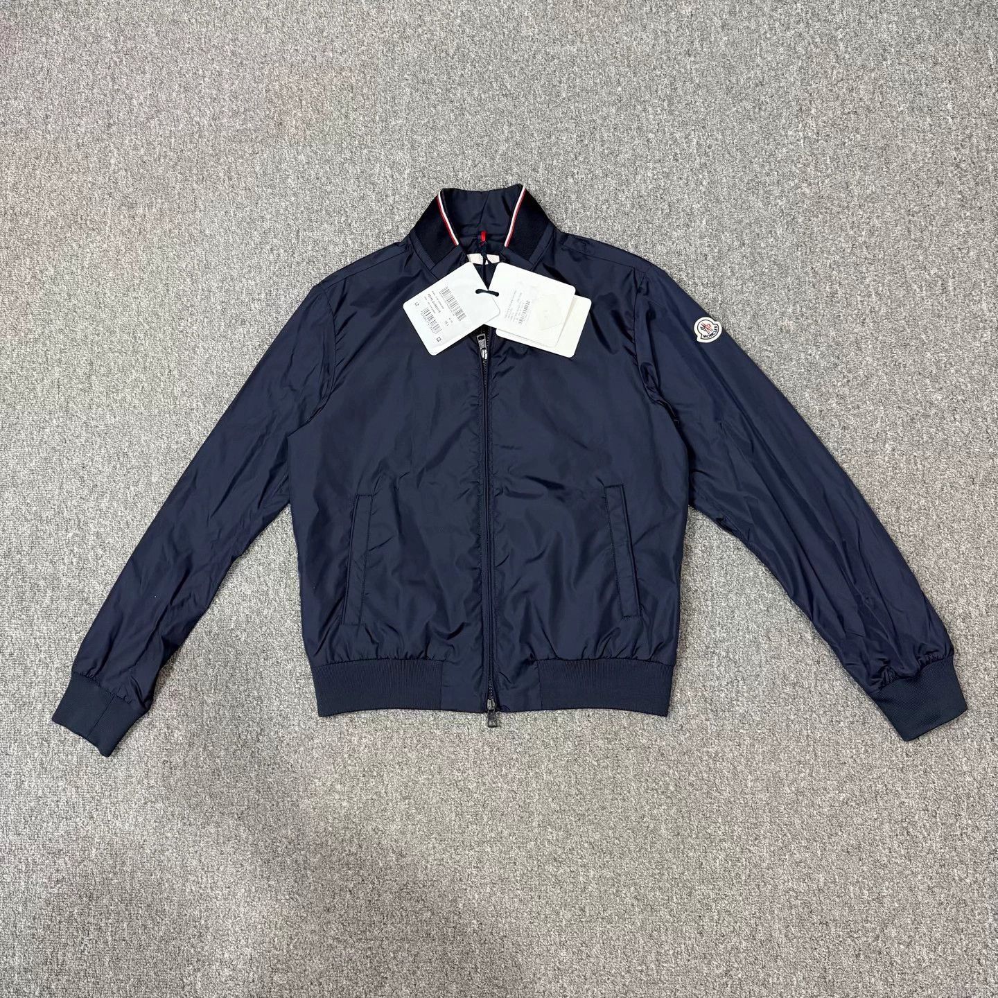 Moncler Moncler Navy Logo Nylon Jacket 1 Size US S / EU 44-46 / 1 - 1 Thumbnail