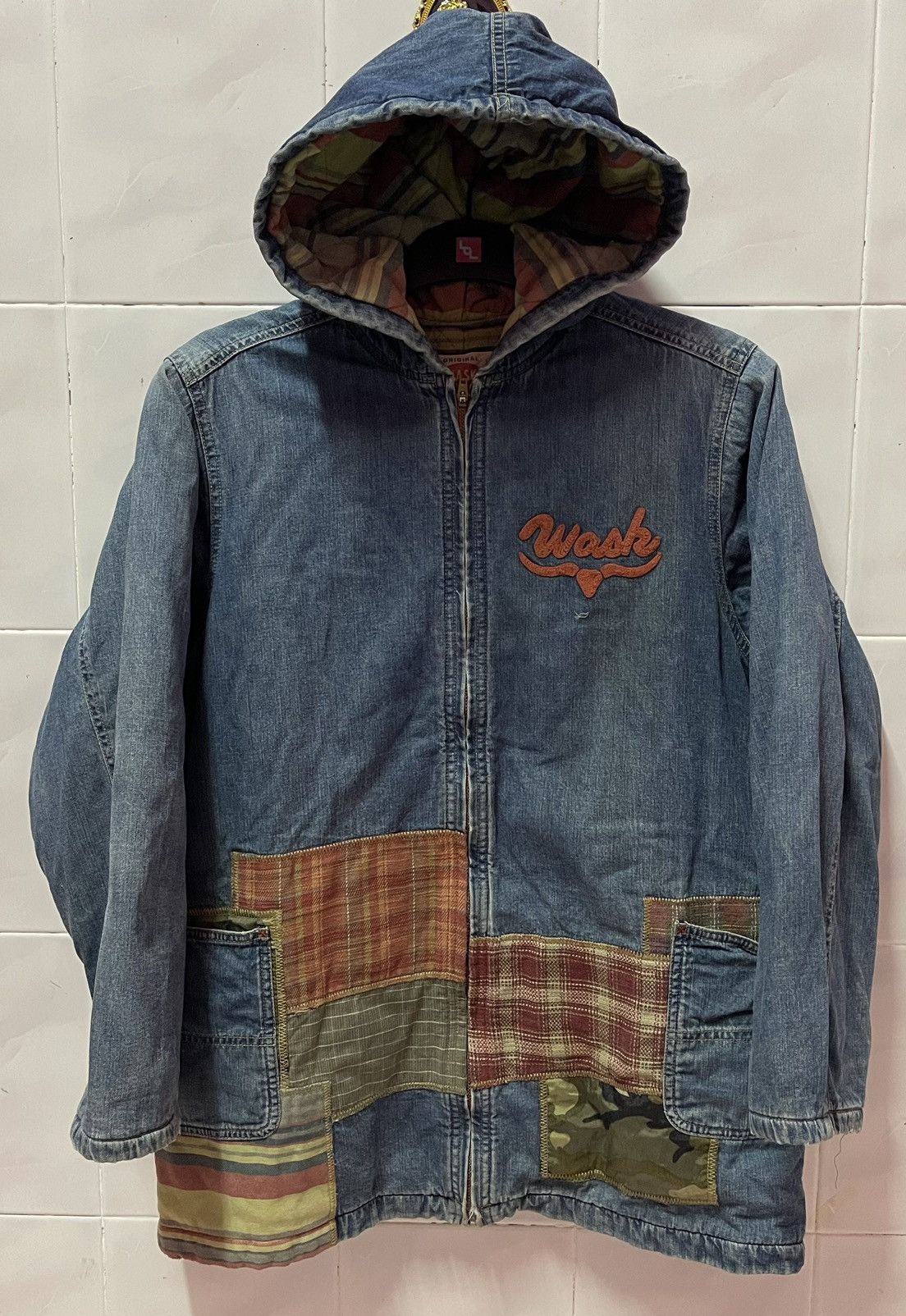 image of Vintage Wask Authentic Jacket in Denim, Men's (Size Large)