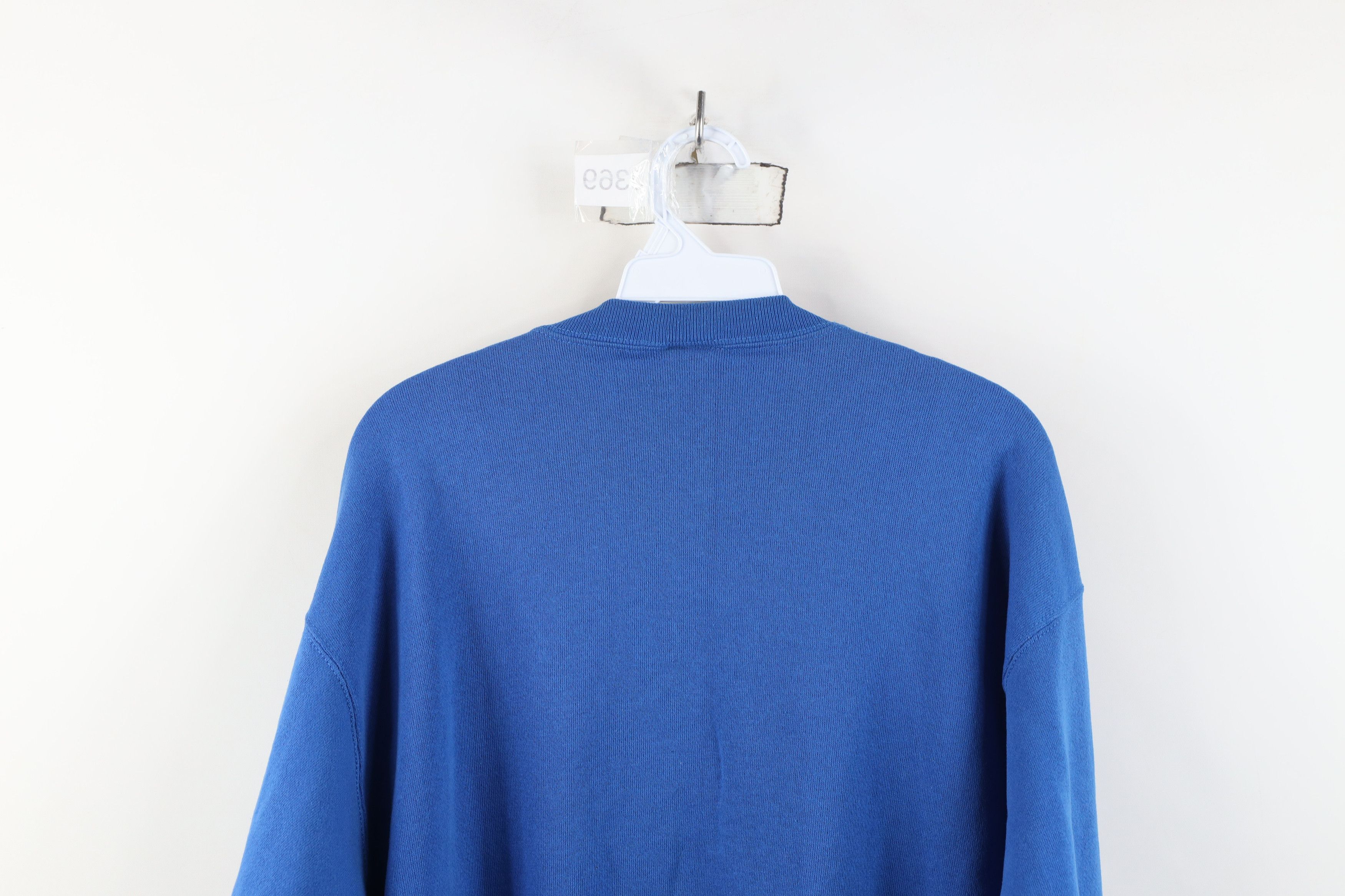 Vintage Vintage 80s 90s Streetwear Crewneck Sweatshirt Blue USA Size US L / EU 52-54 / 3 - 11 Thumbnail