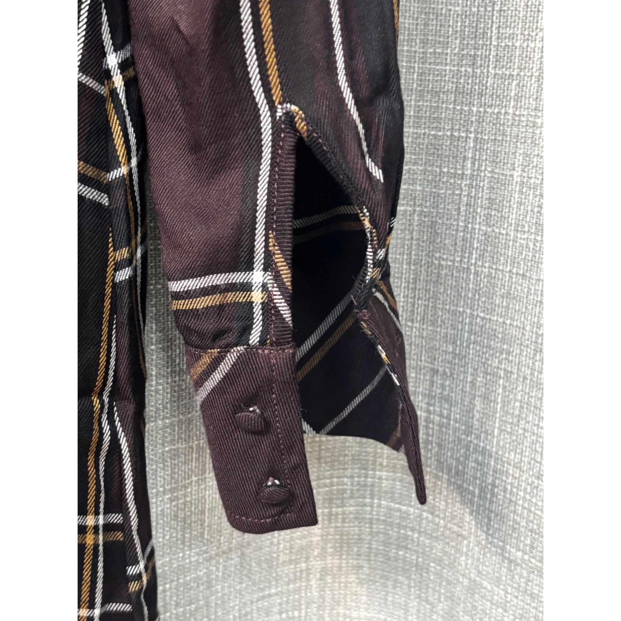 Sanctuary SANCTUARY Upbeat Faux-Wrap Long Sleeved Plaid Dress, Brown, Size XS / US 0-2 / IT 36-38 - 9 Thumbnail