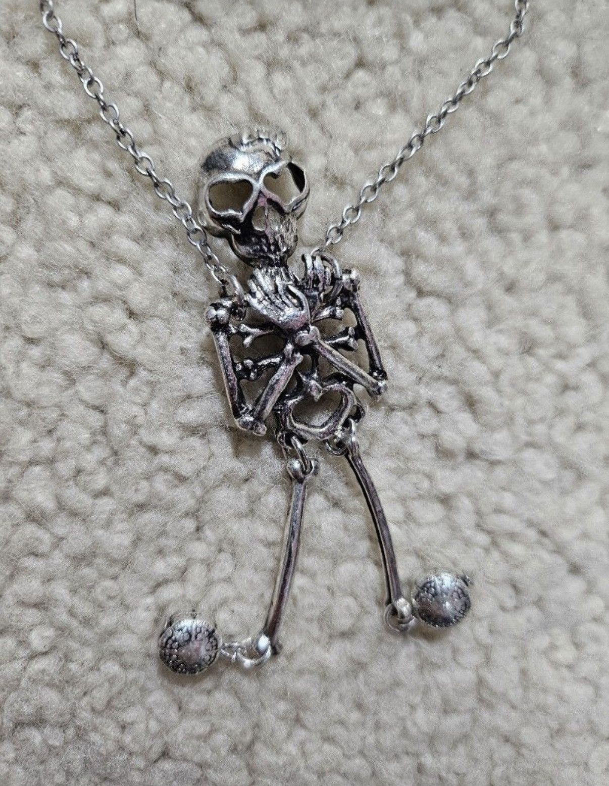 Japanese Brand coquette goth dancing skeleton necklace Size ONE SIZE - 2 Thumbnail