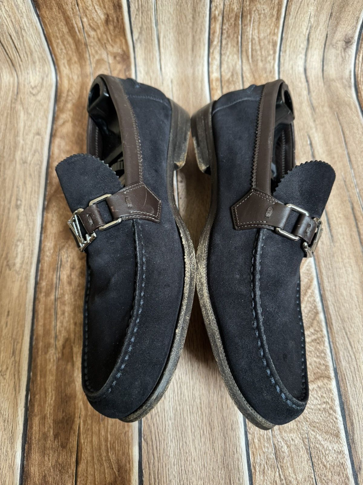 Louis Vuitton suede leather loafers Size US 9.5 / EU 42-43 - 7 Thumbnail