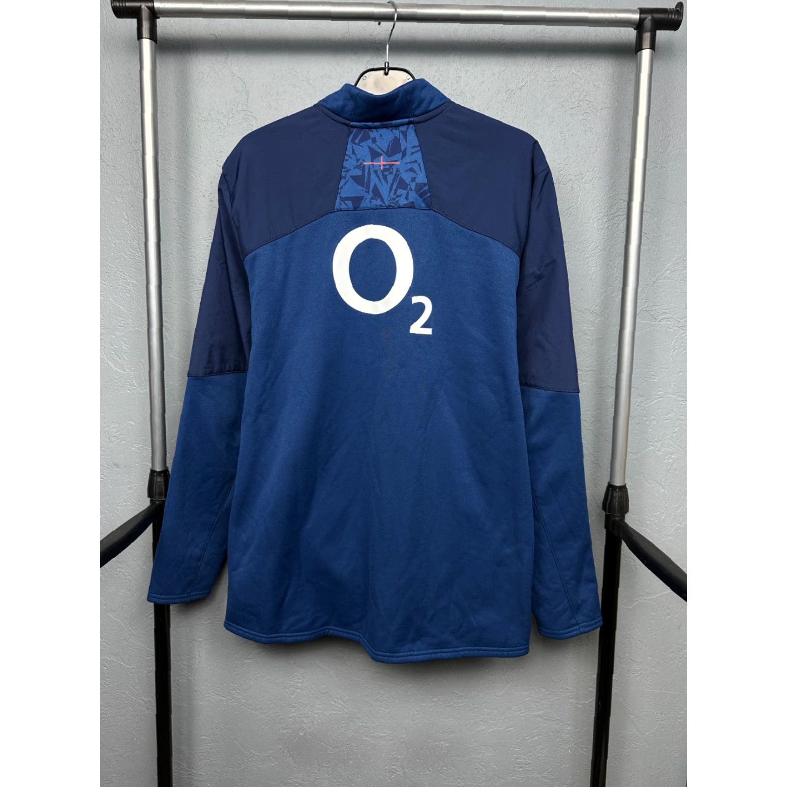 Umbro Umbro O2 England Rugby 1/4 Zip Long Sleeve Jersey XXL Blue Logo Sweatshirt Mens Size US XXL / EU 58 / 5 - 7 Thumbnail