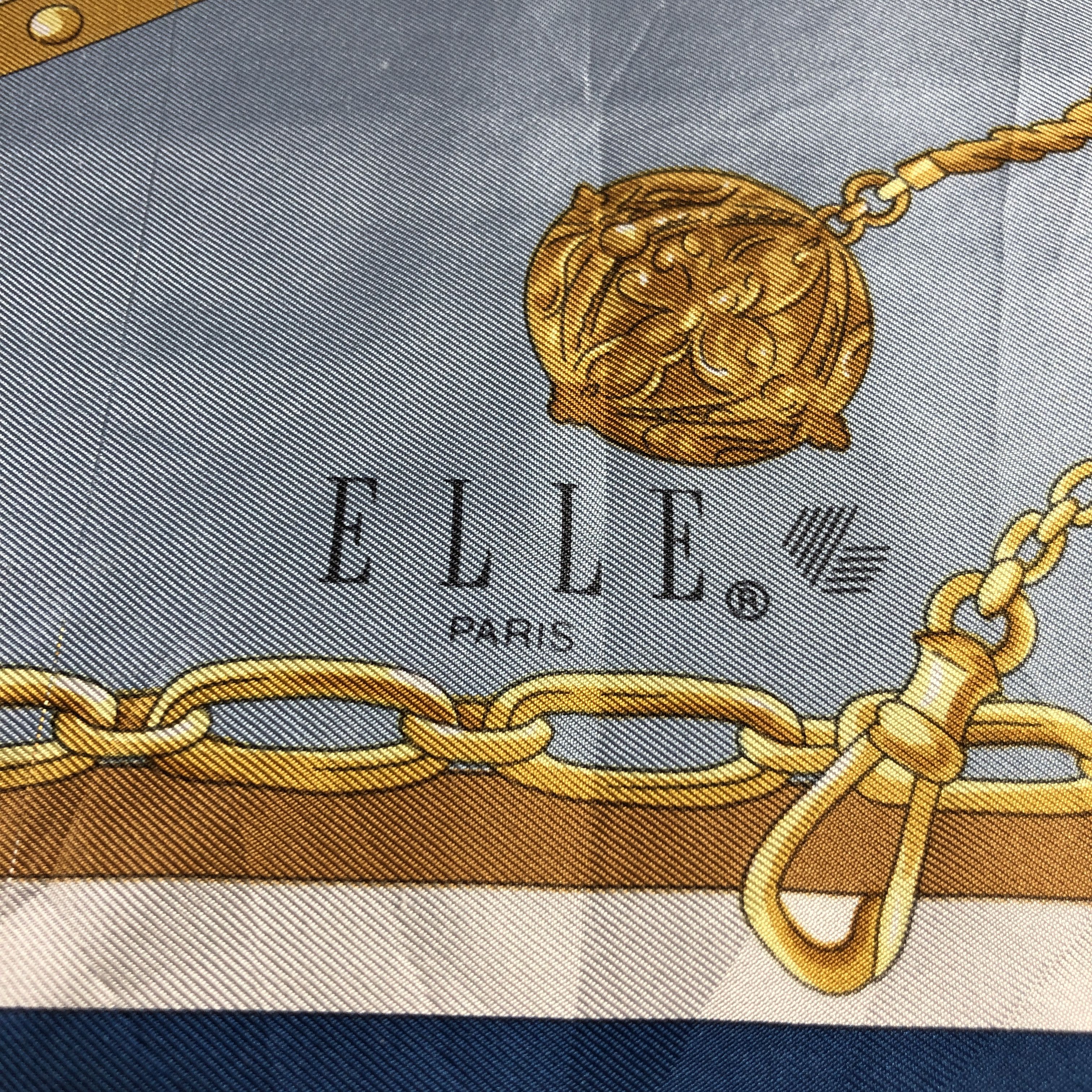 Vintage Elle Silk Baroque Scarf M1374 Size ONE SIZE - 4 Thumbnail