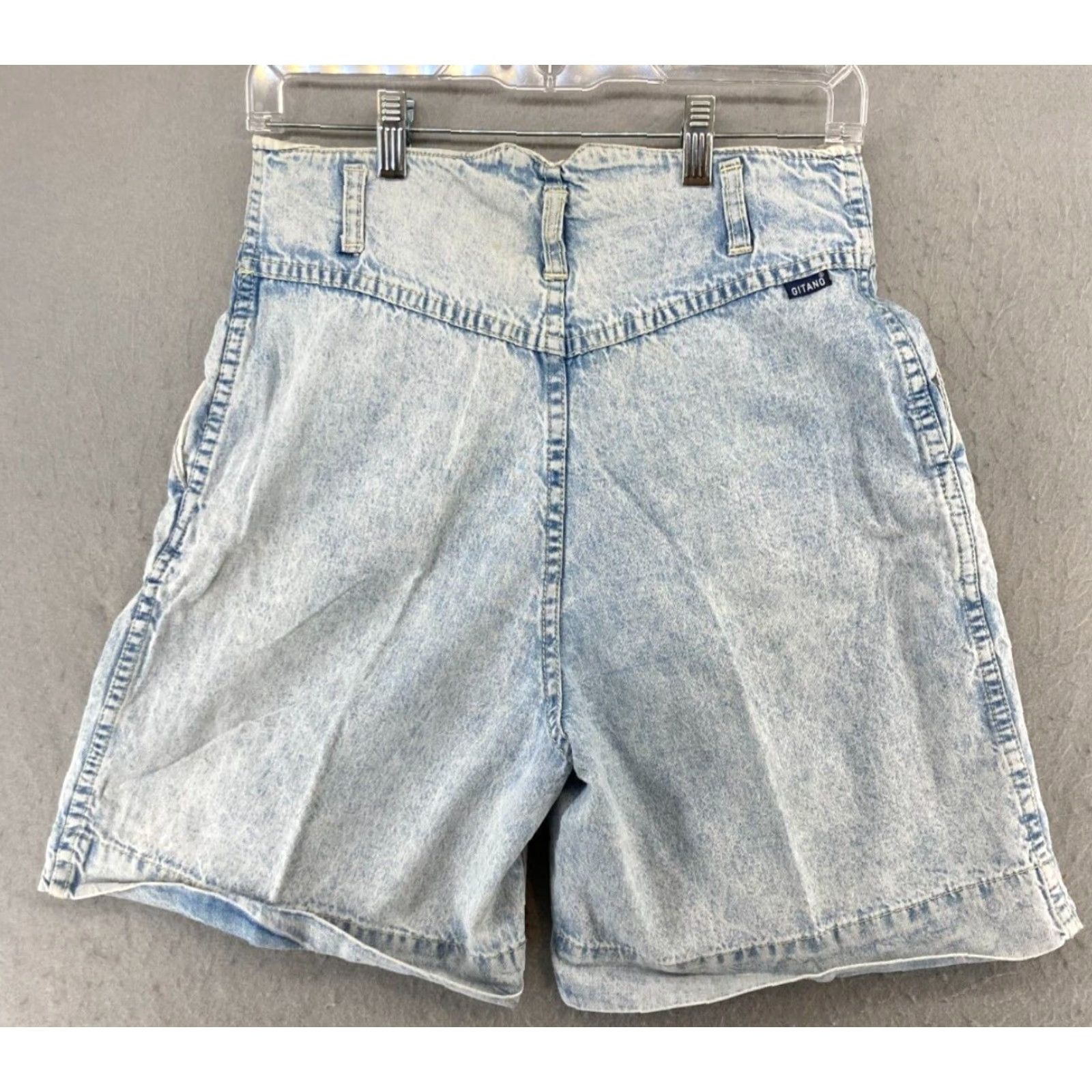 Vintage VINTAGE Gitano Womens Shorts 7/8 High Rise Pleated Denim 80s 90s Blue Adult Regular Size 28 in Waist Womens Size 28" / US 6 / IT 42 - 7 Thumbnail
