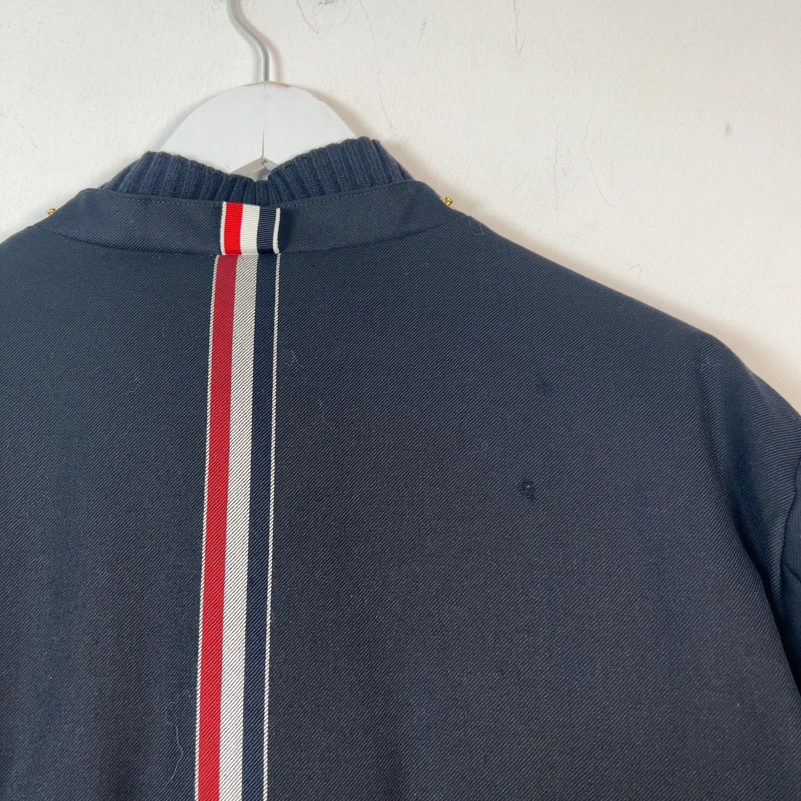 Thom Browne Thom Browne Navy Down Bomber Puffer Jacket Size 3 Size US L / EU 52-54 / 3 - 9 Thumbnail