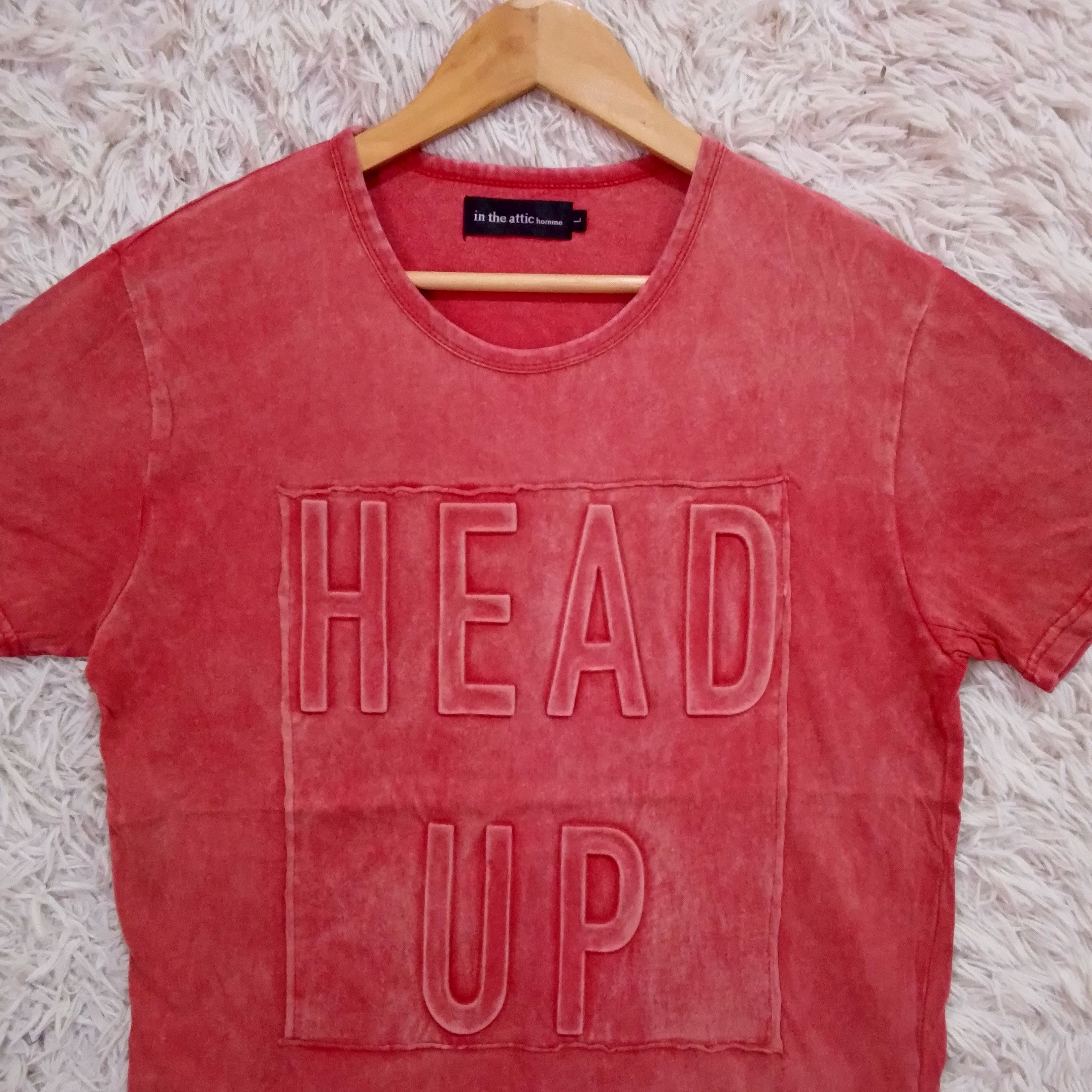 In The Attic In The Attic Homme Head Up Acid Wash Embossed T-shirt lgb Size US M / EU 48-50 / 2 - 6 Thumbnail