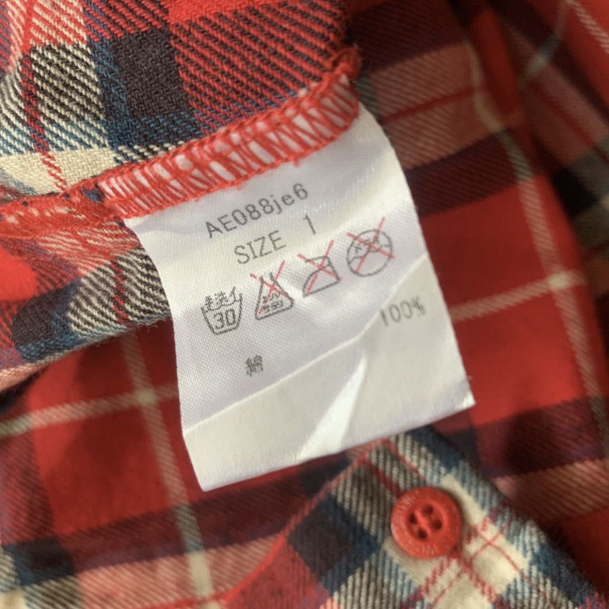 Japanese Brand World Wide Love Japanese Brand Women Flannel Shirt Size M / US 6-8 / IT 42-44 - 8 Thumbnail