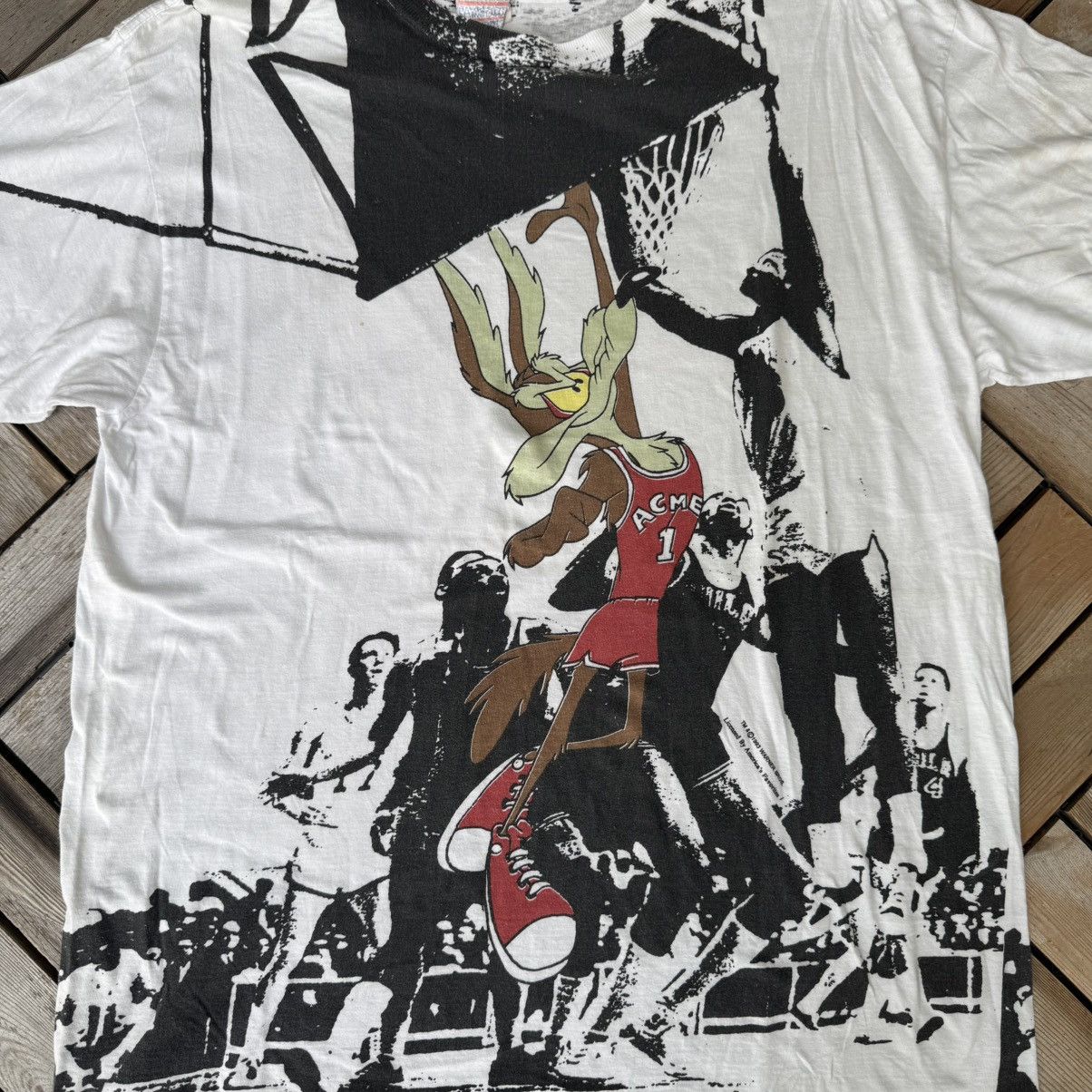 Cartoon Network Vintage 90’s Acme OVP Coyote Basketball T-shirt - Large Size US L / EU 52-54 / 3 - 2 Thumbnail