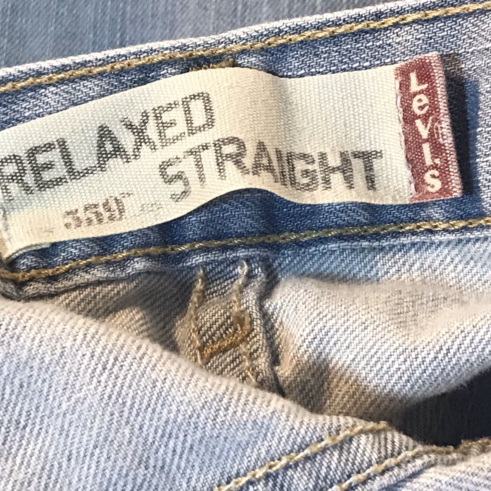 Levi's Levi's 559 Light Wash Relaxed Straight Jeans Mens Size 36x32 Blue American Size US 36 / EU 52 - 4 Thumbnail