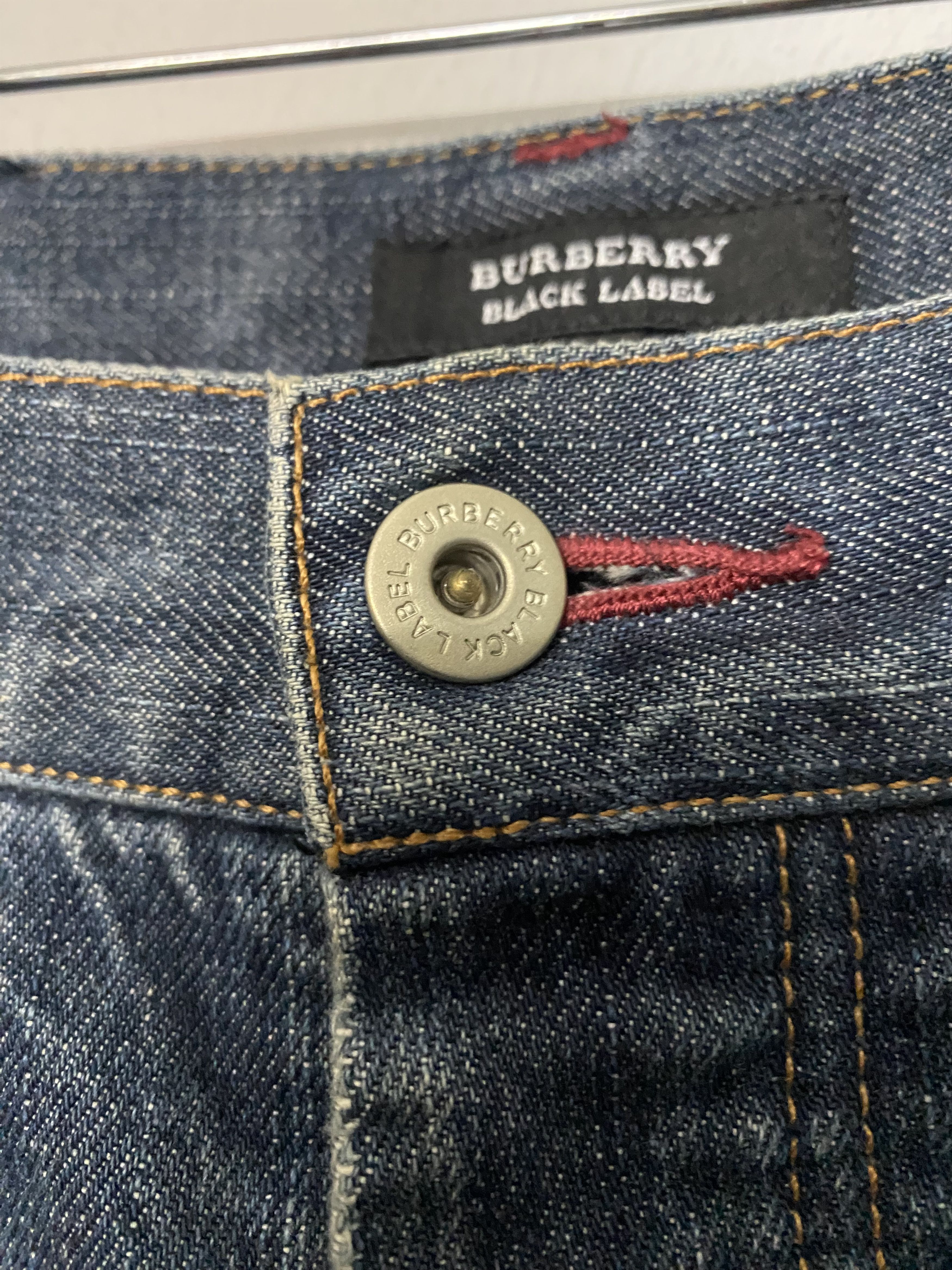 Burberry Burberry Black Label Distressed Nova Check Denim Jeans Size US 33 - 8 Thumbnail