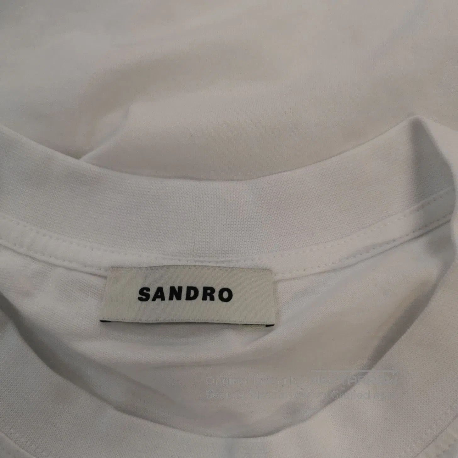 Sandro Sandro Cotton Logo Crew Neck T-Shirt XL. Size US XL / EU 56 / 4 - 2 Thumbnail