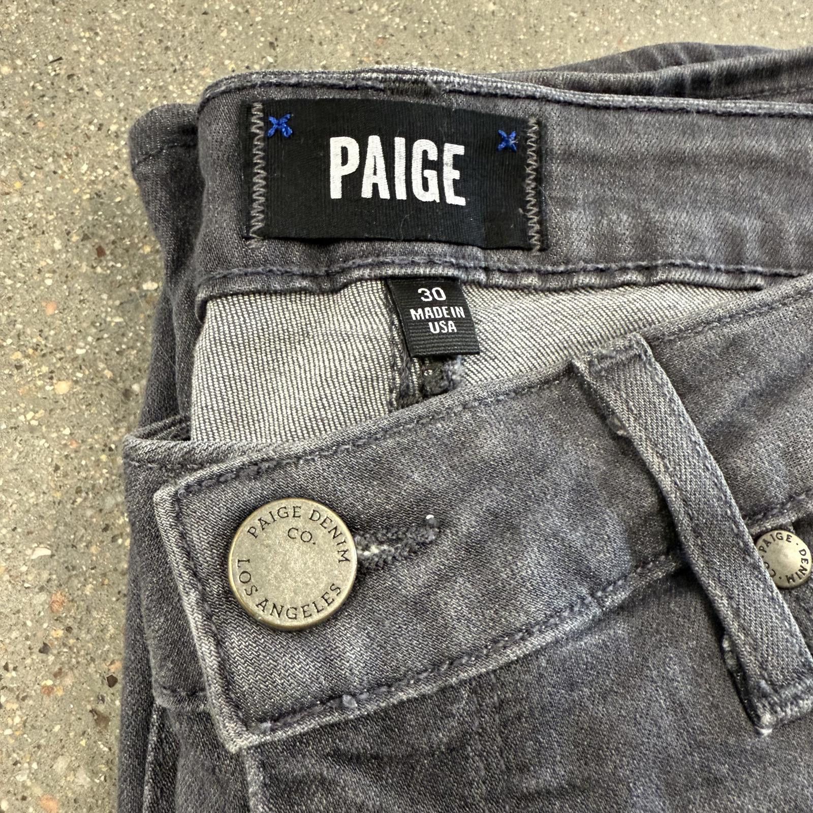 Paige Paige Verdugo Ankle Skinny Jeans Bonnie Grey (Pen Mark) - 30 Size 30" / US 8 / IT 44 - 1 Thumbnail