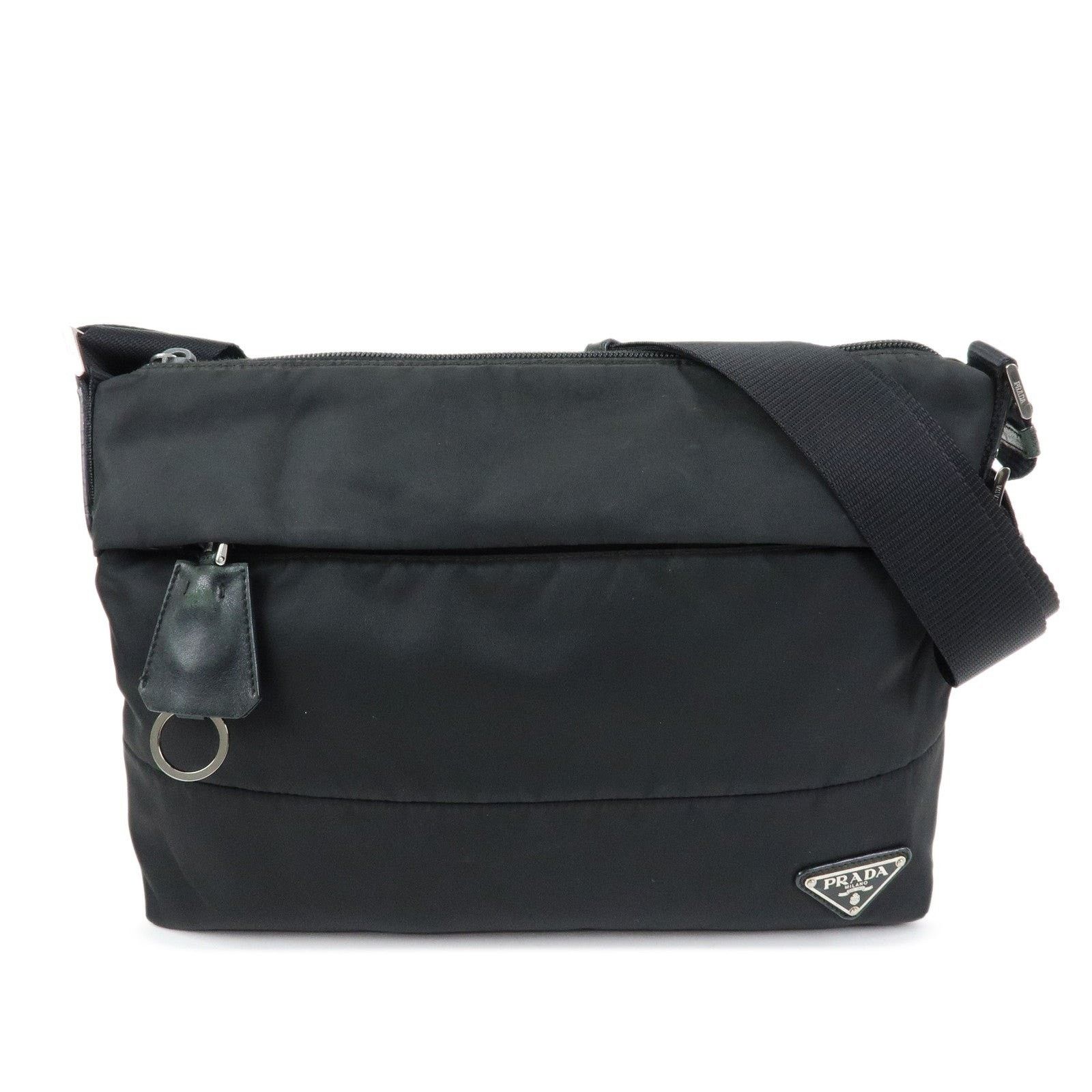 Prada Prada Triangle Logo Nylon Crossbody Bag Black Size ONE SIZE - 1 Thumbnail
