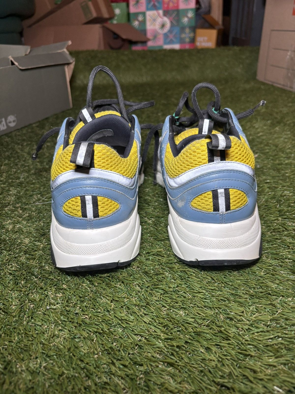 Dior Dior B22 Reflective Low Top Sneakers Blue Yellow White 42 EU Size US 9 / EU 42 - 3 Thumbnail
