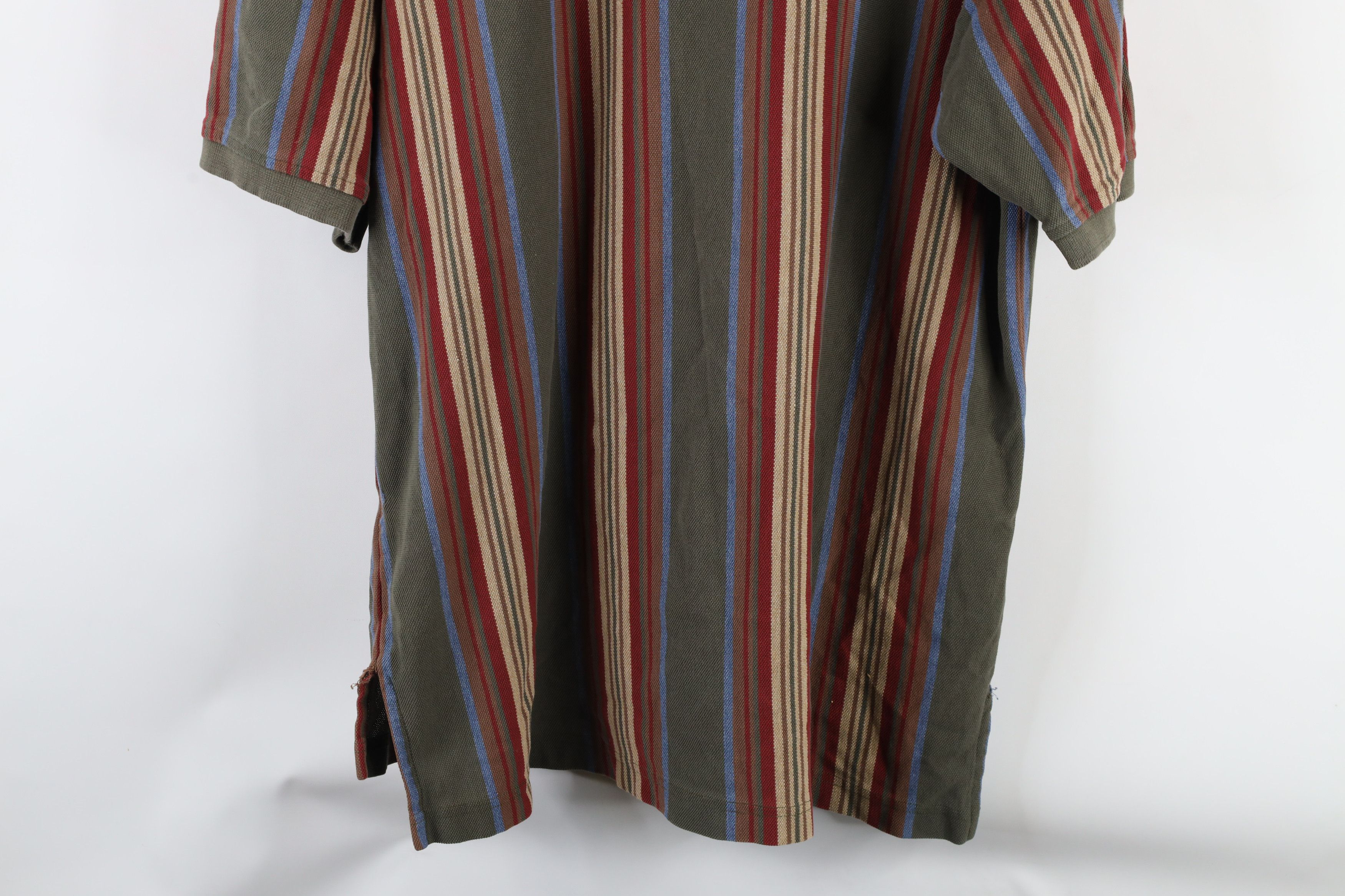 Tommy Hilfiger × Vintage Vintage 90s Tommy Hilfiger Striped Collared Polo Shirt Size US XL / EU 56 / 4 - 12 Thumbnail