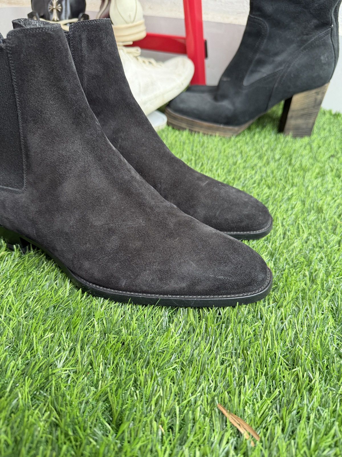 Saint Laurent Paris Suede wyatt boots by Hedi slimane Size US 7 / EU 40 - 7 Thumbnail