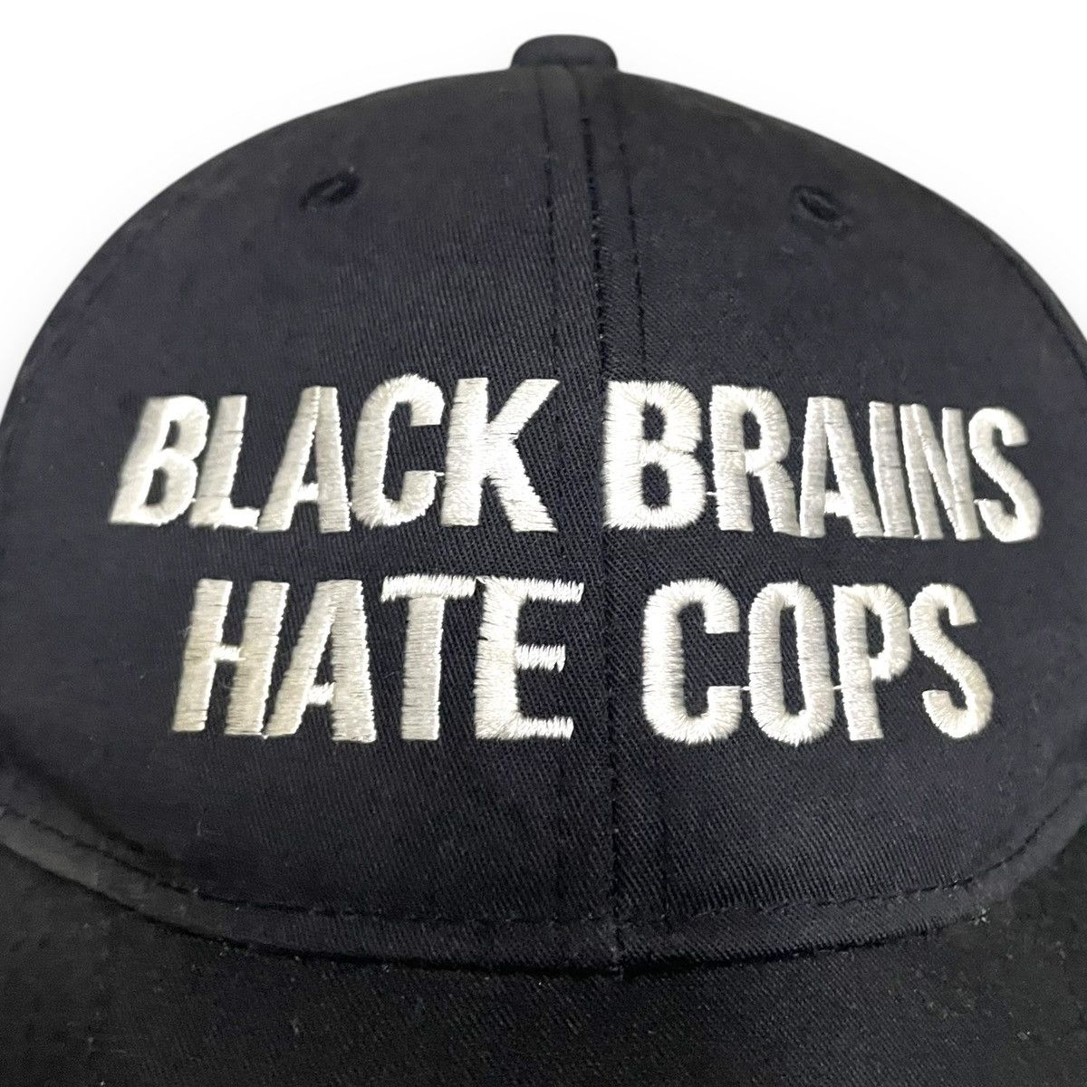 Hysteric Glamour × Japanese Brand × Seditionaries 🇯🇵 BLACK BRAIN EMBROIDERED WORDING 6 PANEL CAP Size ONE SIZE - 8 Thumbnail