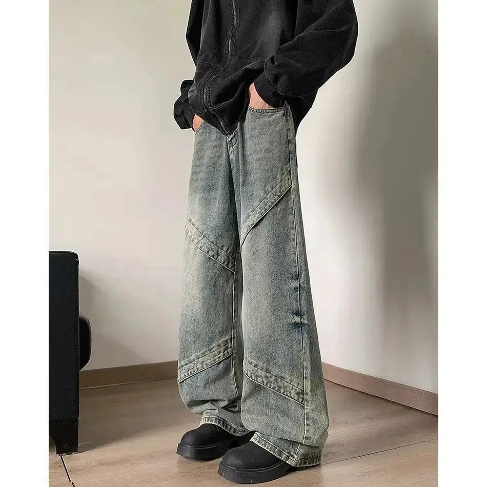 Japanese Brand Loose straight leg wide leg jeans Size US 32 / EU 48 - 4 Thumbnail