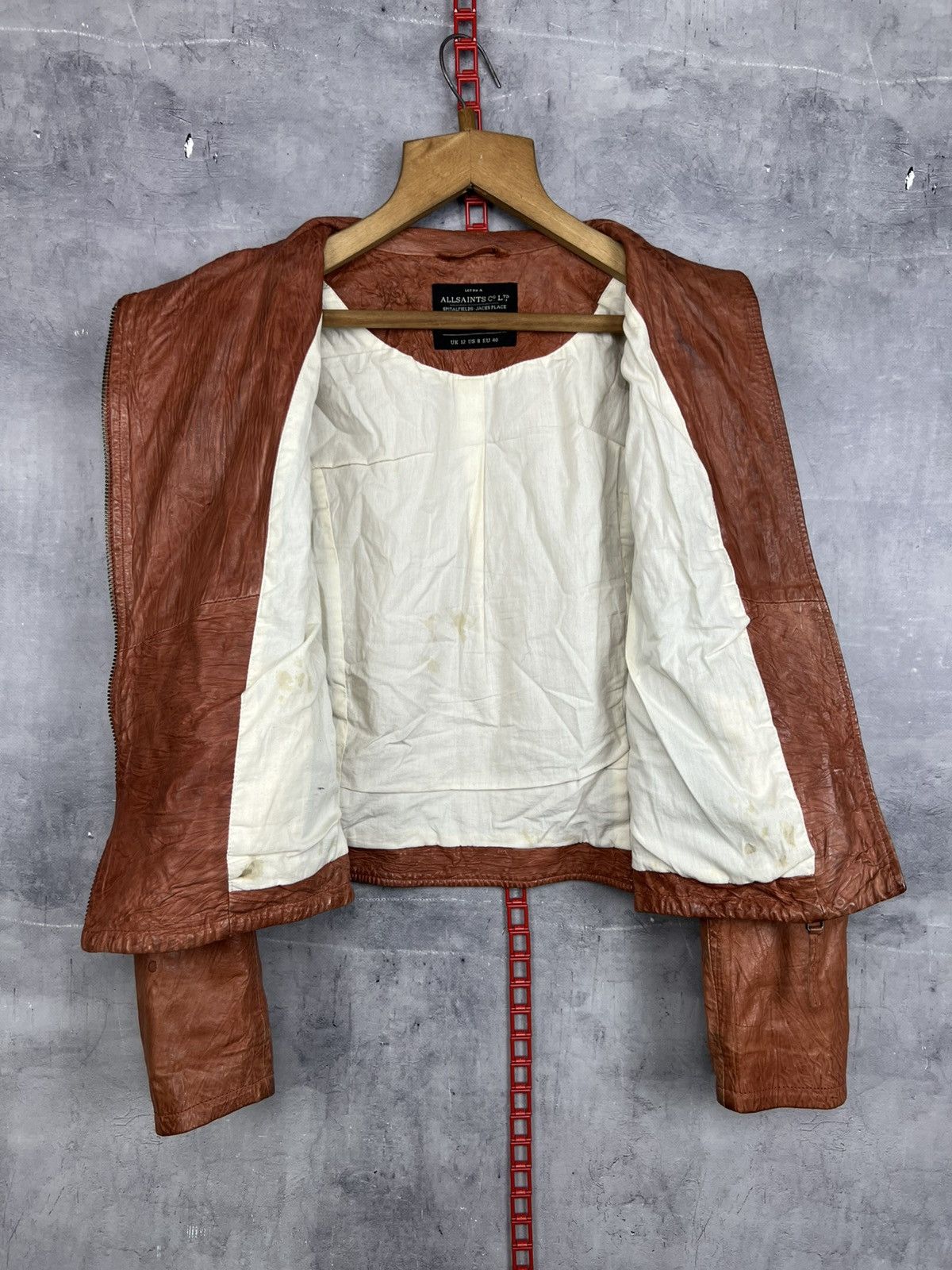 Allsaints All Saints Spitalfields Jacks Place Leather Jacket WMNS US8 Size M / US 6-8 / IT 42-44 - 11 Thumbnail