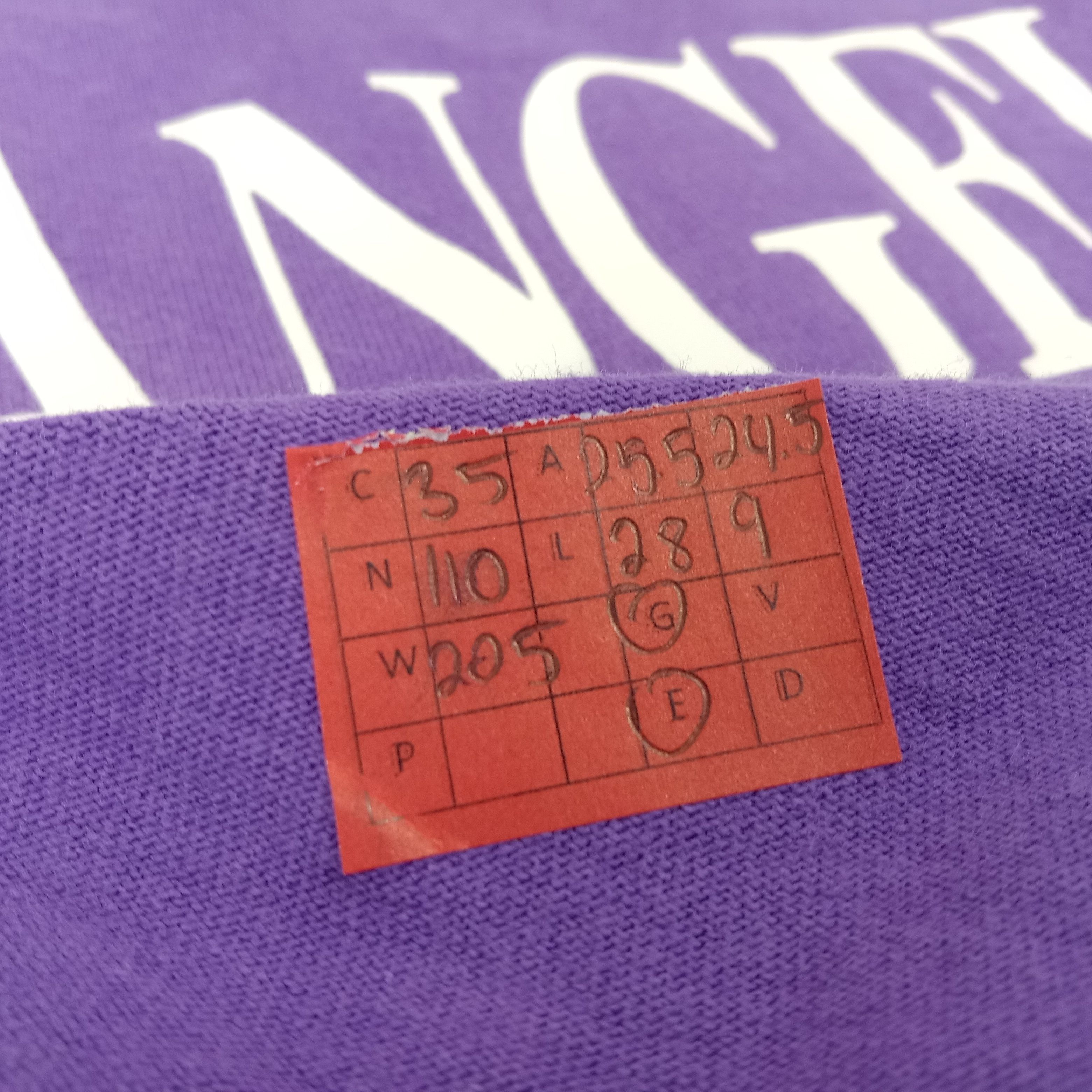Anime × GU × Japanese Brand Evangelion Japanese Anime Cartoon Spell Out Design Tshirt Size US XXL / EU 58 / 5 - 9 Thumbnail