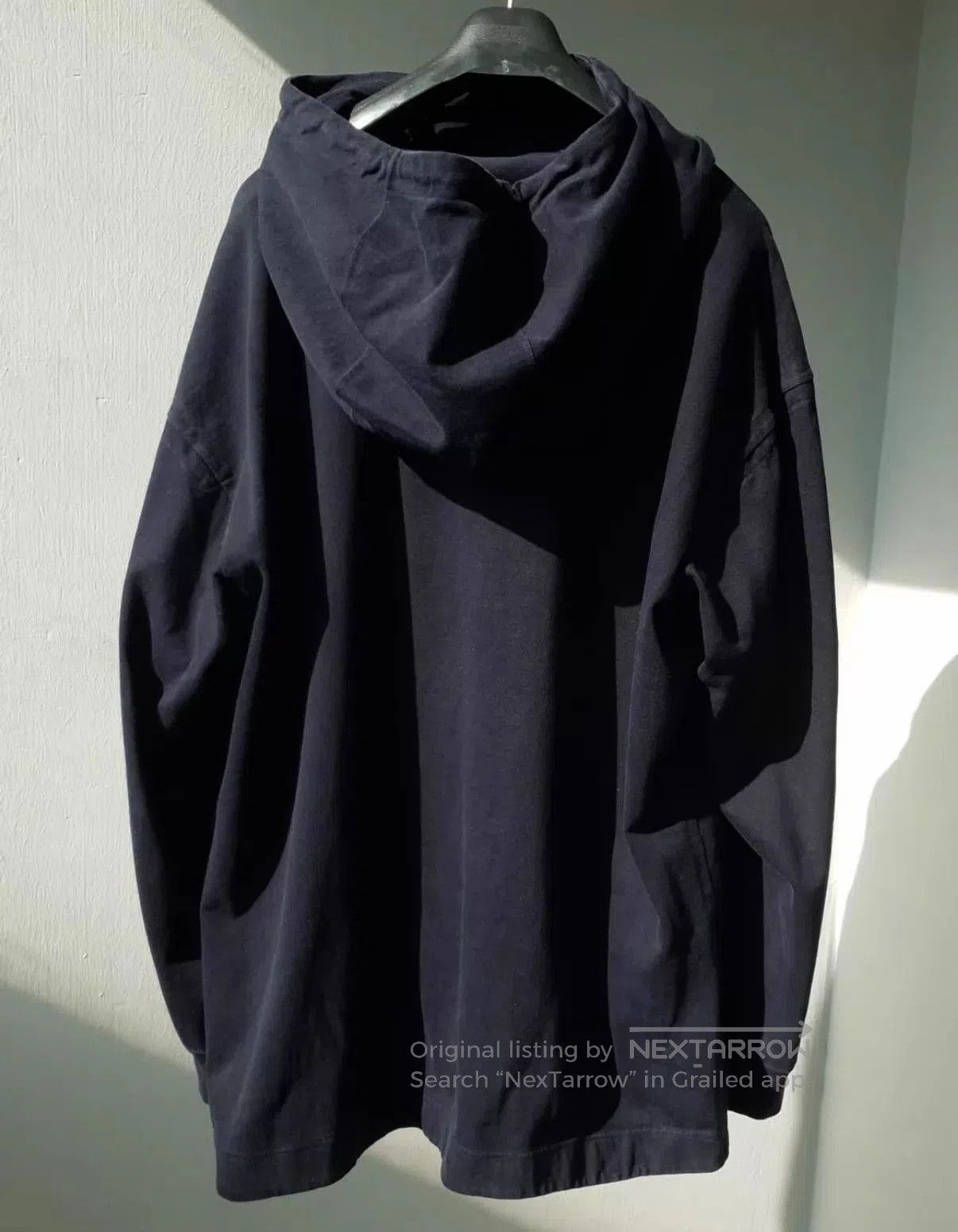 Issey Miyake Black Hoodie with Asymmetric Pocket, Size M. Size US M / EU 48-50 / 2 - 8 Thumbnail