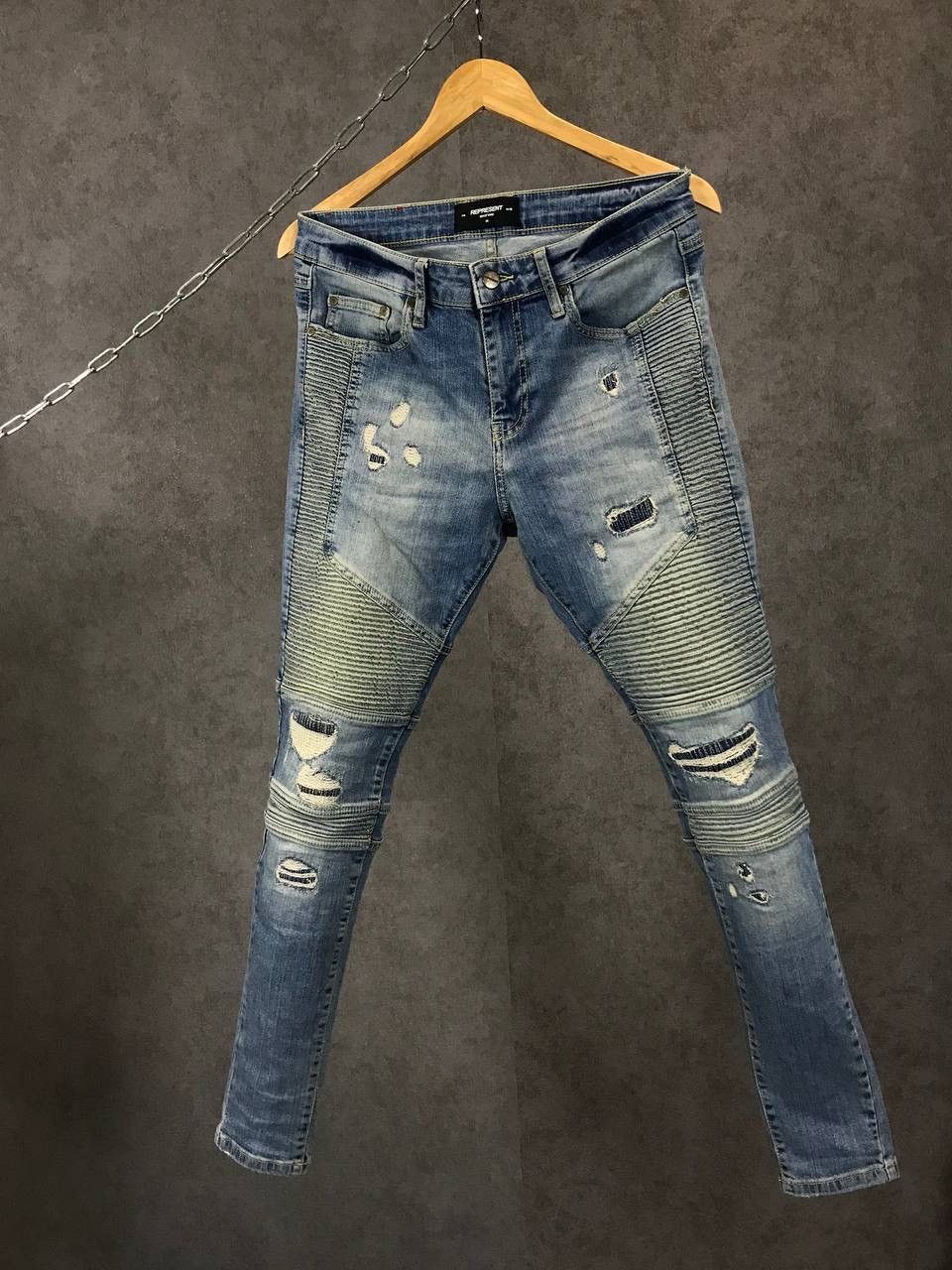 Represent Clo. Represent distressed biker jeans Size US 30 / EU 46 - 1 Thumbnail