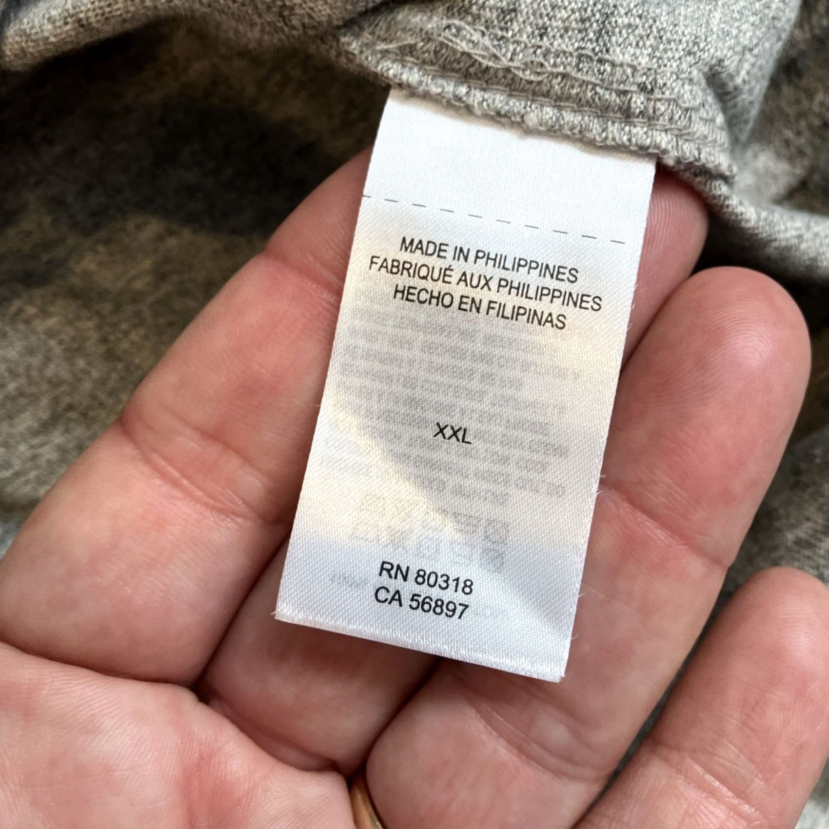 Lucky Brand Lucky Brand Shirt Regular Gray Cotton Long Sleeve Button Down Heather NWT XXL Men Size US XXL / EU 58 / 5 - 5 Thumbnail