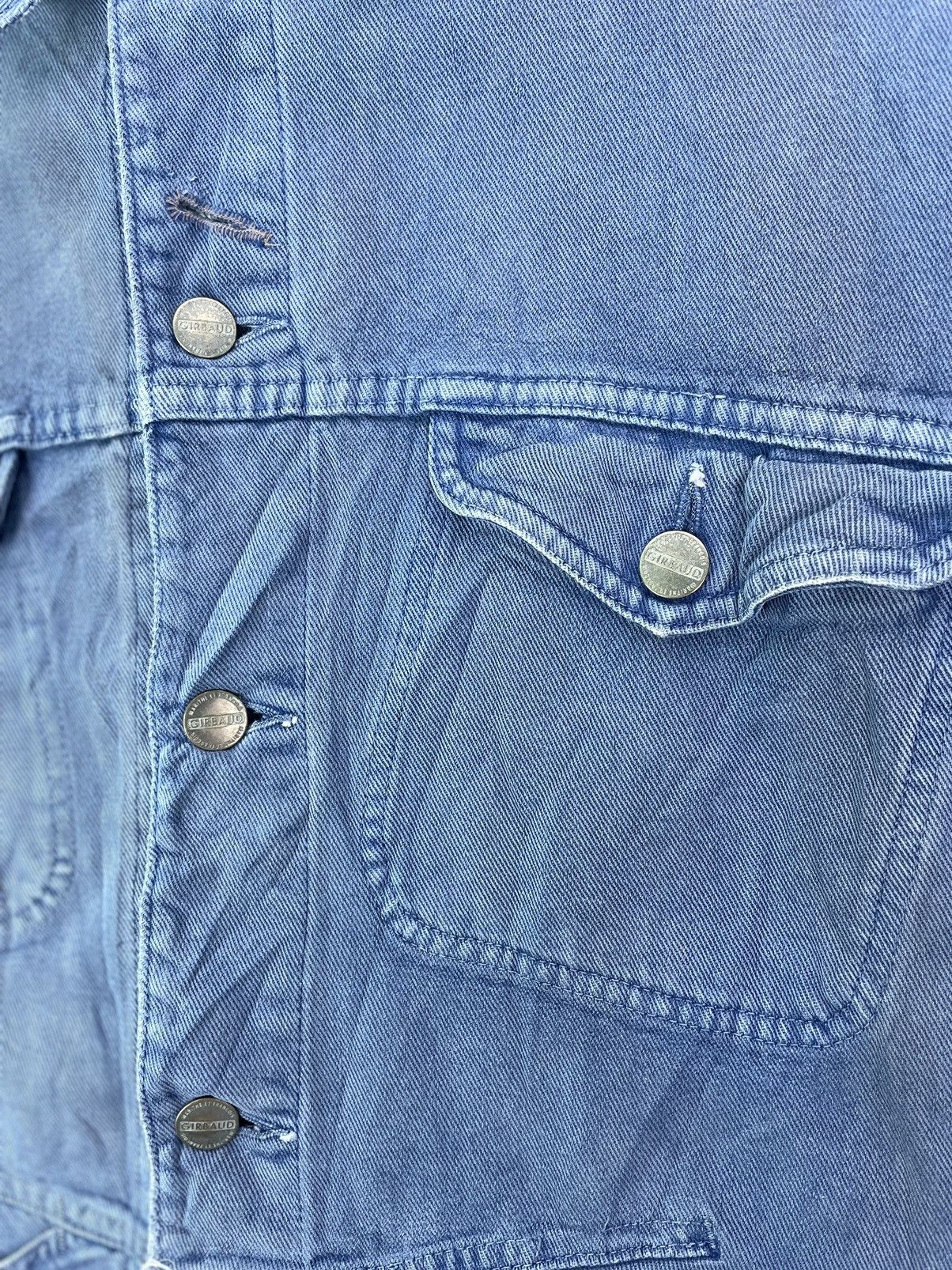 Marithe + Francois Girbaud × Vintage Vtg 90s rare MFG blue denim workwear jacket Size US M / EU 48-50 / 2 - 2 Thumbnail