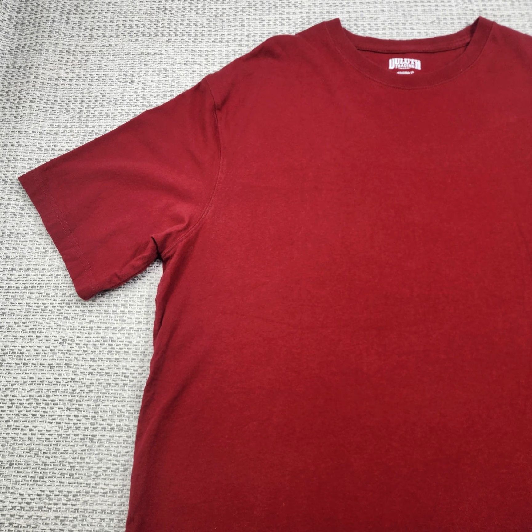 Duluth Trading Company Duluth Trading Shirt Mens XL Red Short Sleeve Crew Neck Cotton T Shirt Workwear Longtail T Classic Outdoor Mens Size US XL / EU 56 / 4 - 3 Thumbnail