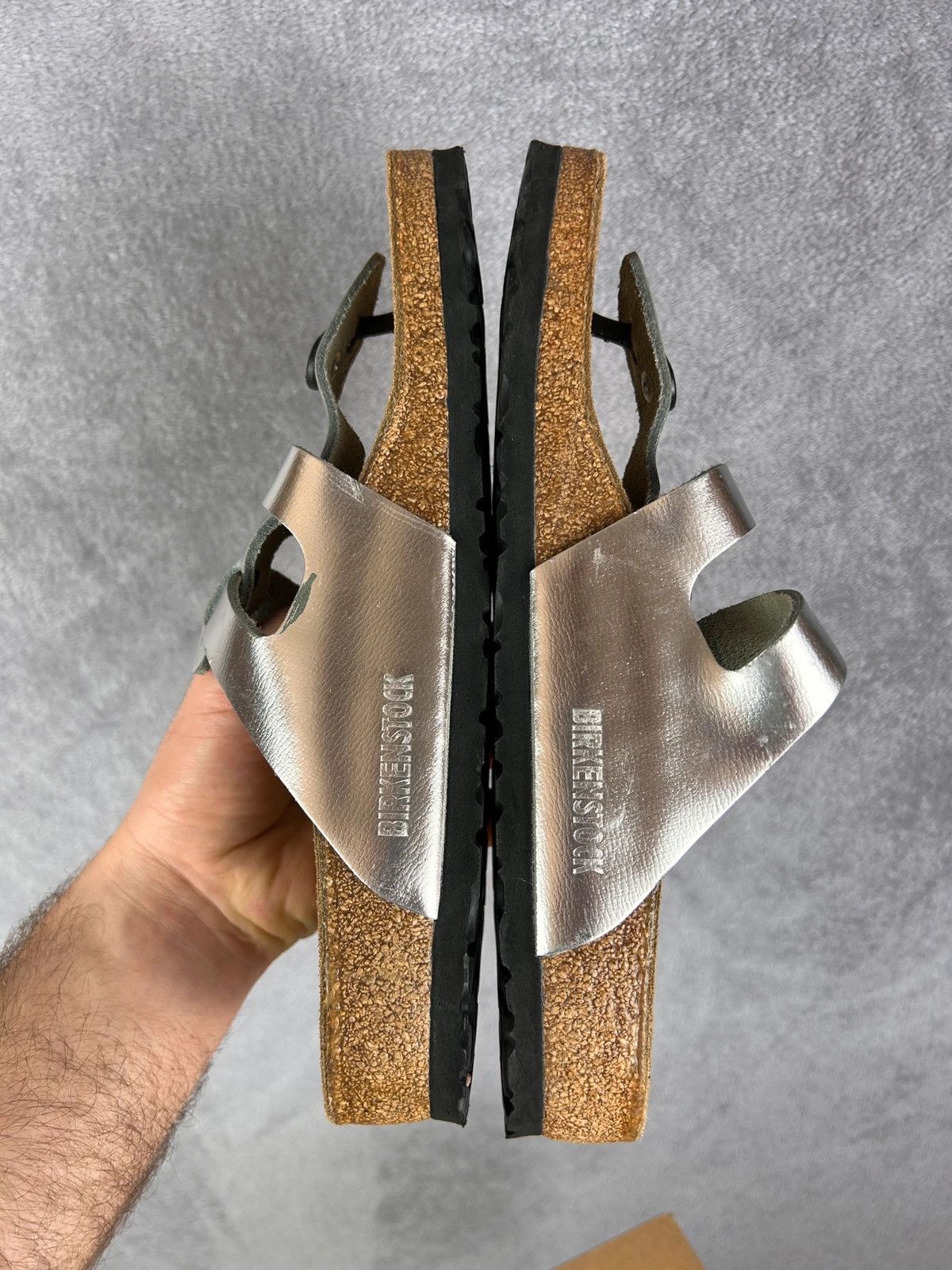 Birkenstock Birkenstock made in germany Mules brown silver Size US 9.5 / IT 39.5 - 10 Thumbnail
