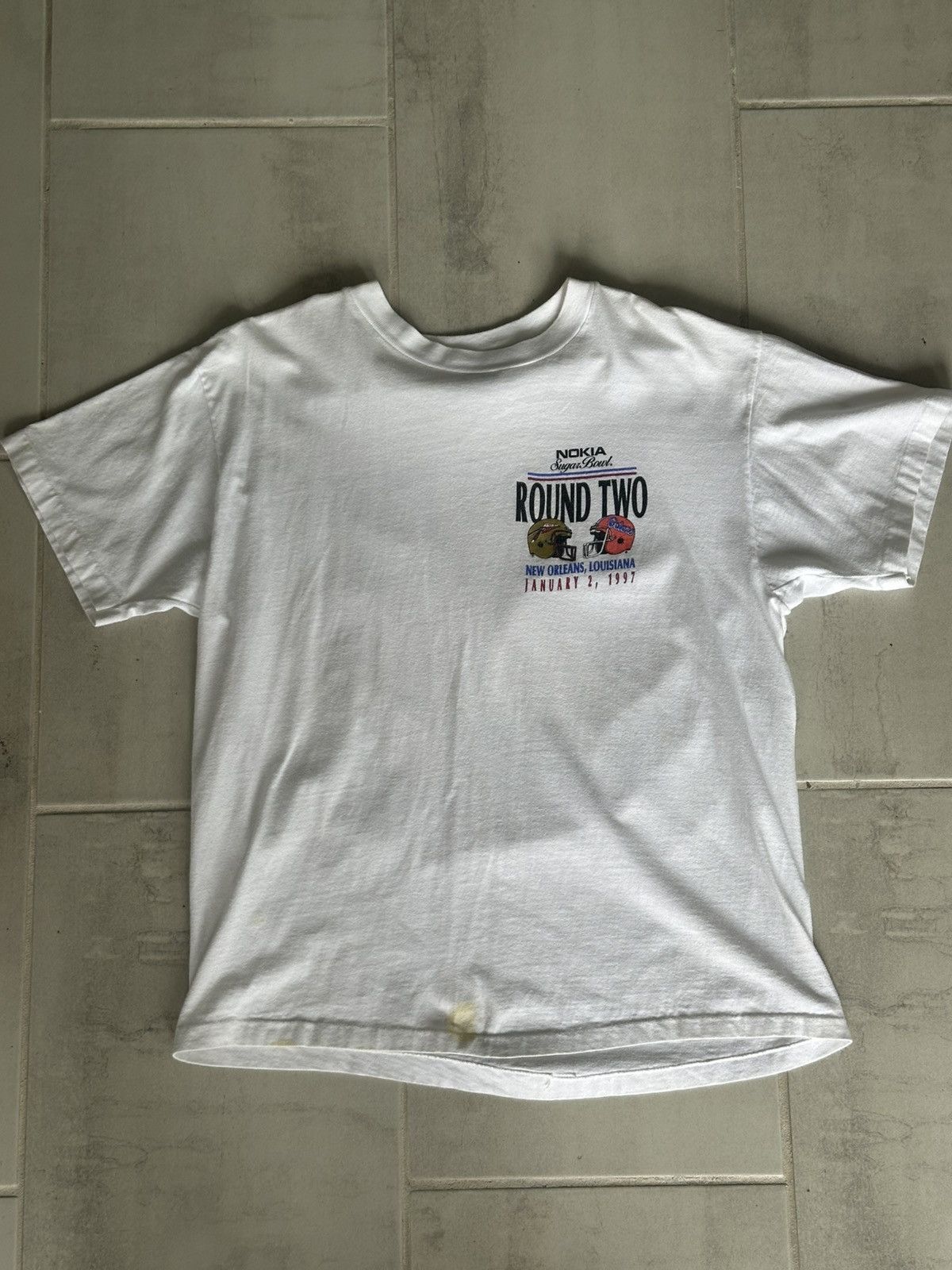 Vintage 1997 Nokia Sugar Bowl - Round Two T-Shirt Size US M / EU 48-50 / 2 - 3 Thumbnail