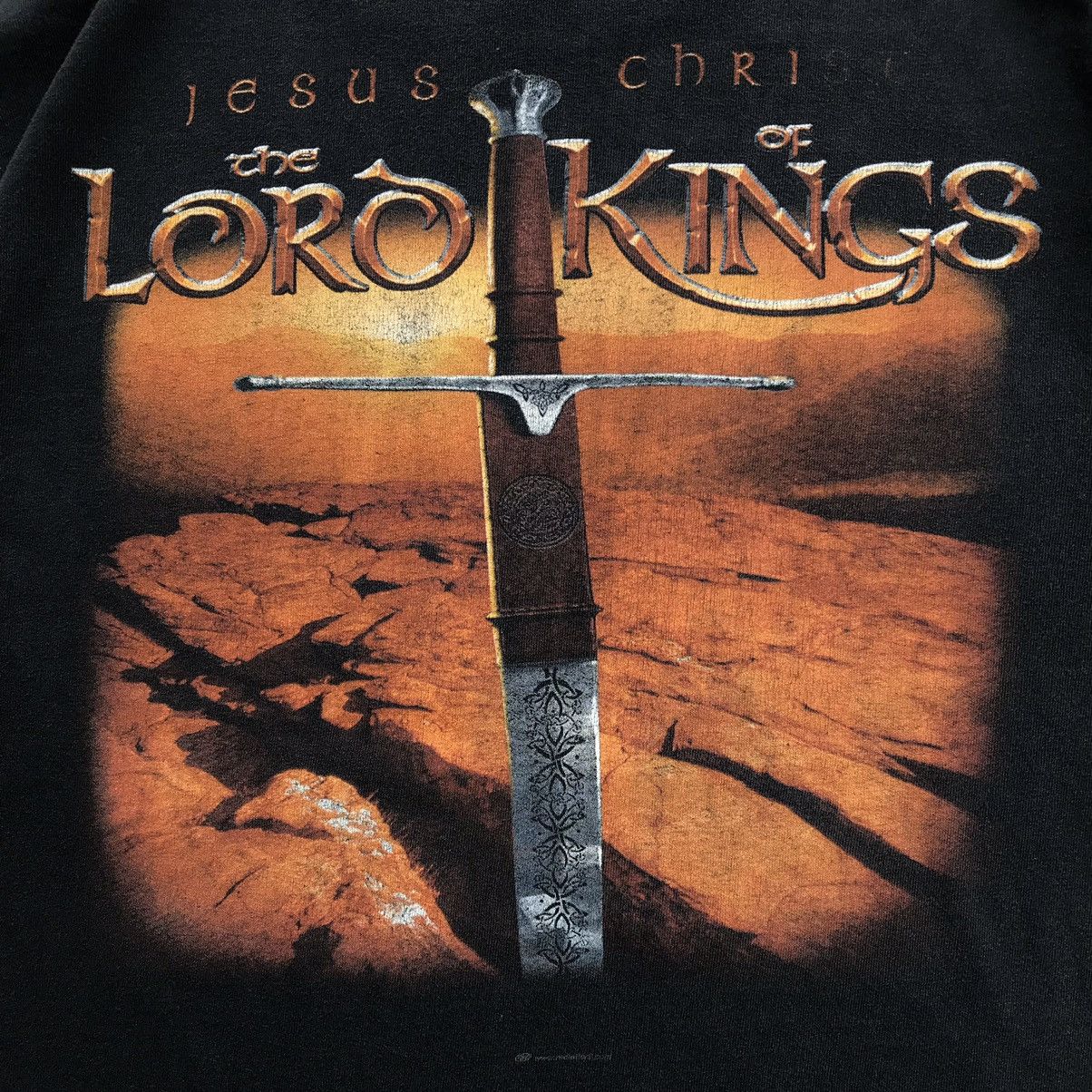 Vintage 2000's Jesus Christ " The Lord of The Rings Movie " T-Shirt Size US L / EU 52-54 / 3 - 6 Thumbnail