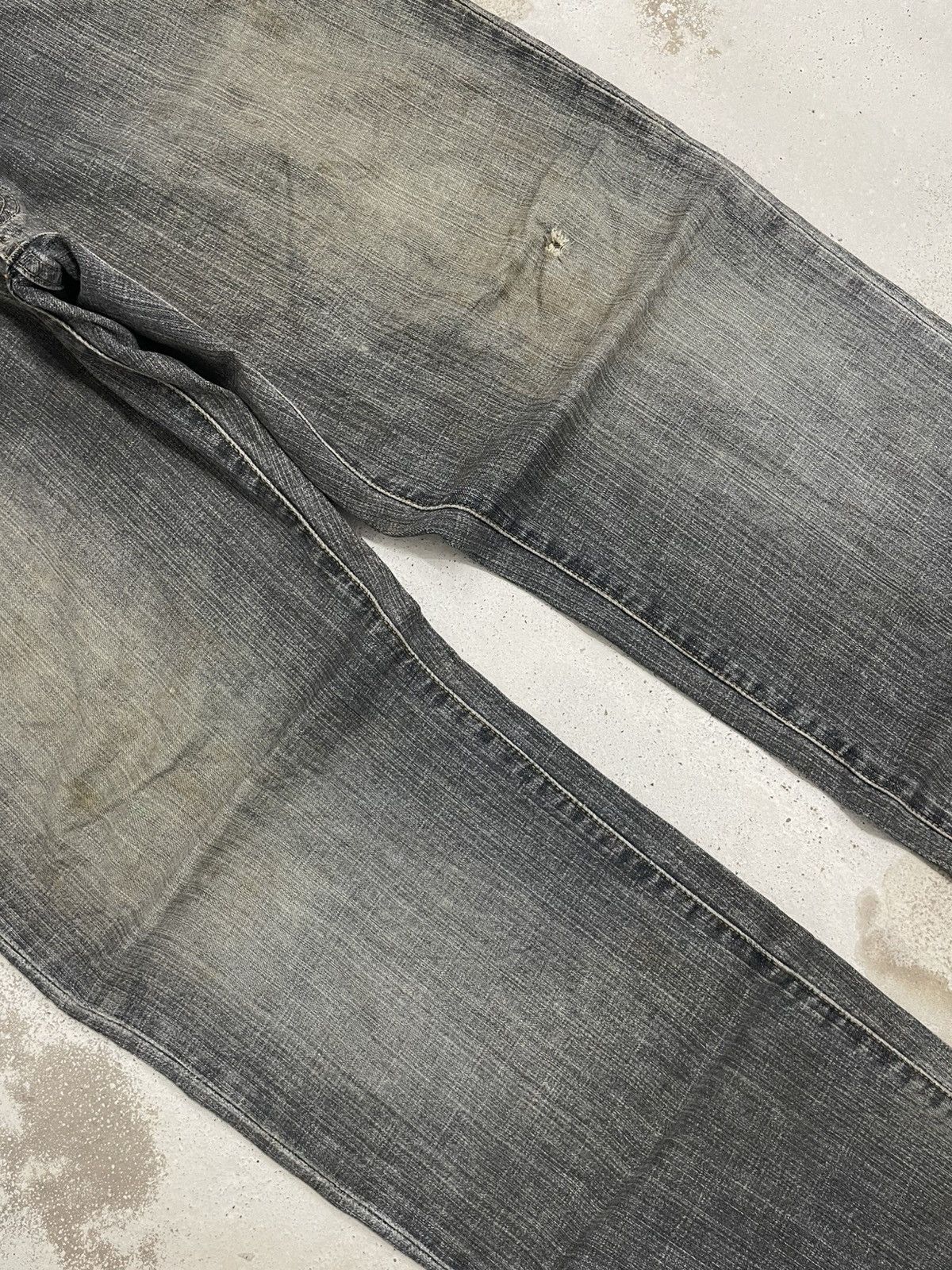 Wrangler Wrangler Authentic Western Distress Dirty Mud Workers Denim Size US 34 / EU 50 - 5 Thumbnail
