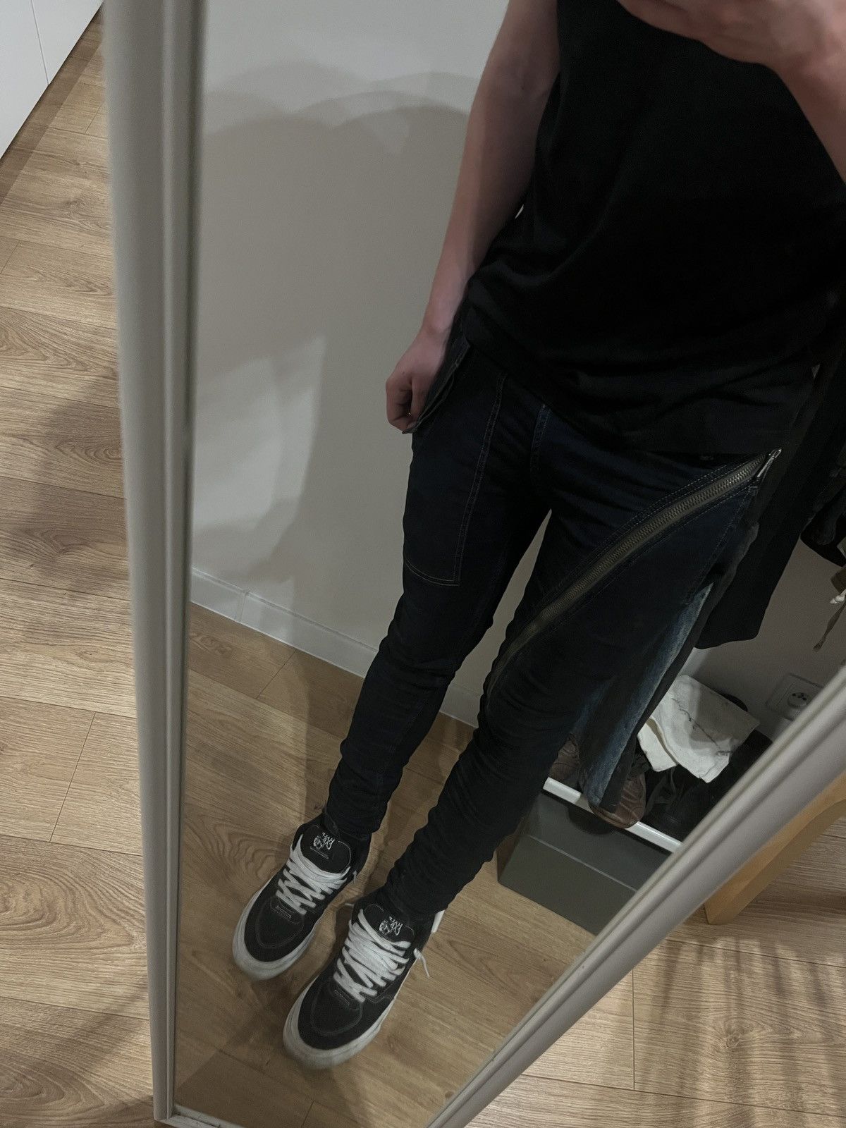 Rick Owens FW15 Aircut Jeans denim washed black Size US 28 / EU 44 - 6 Thumbnail