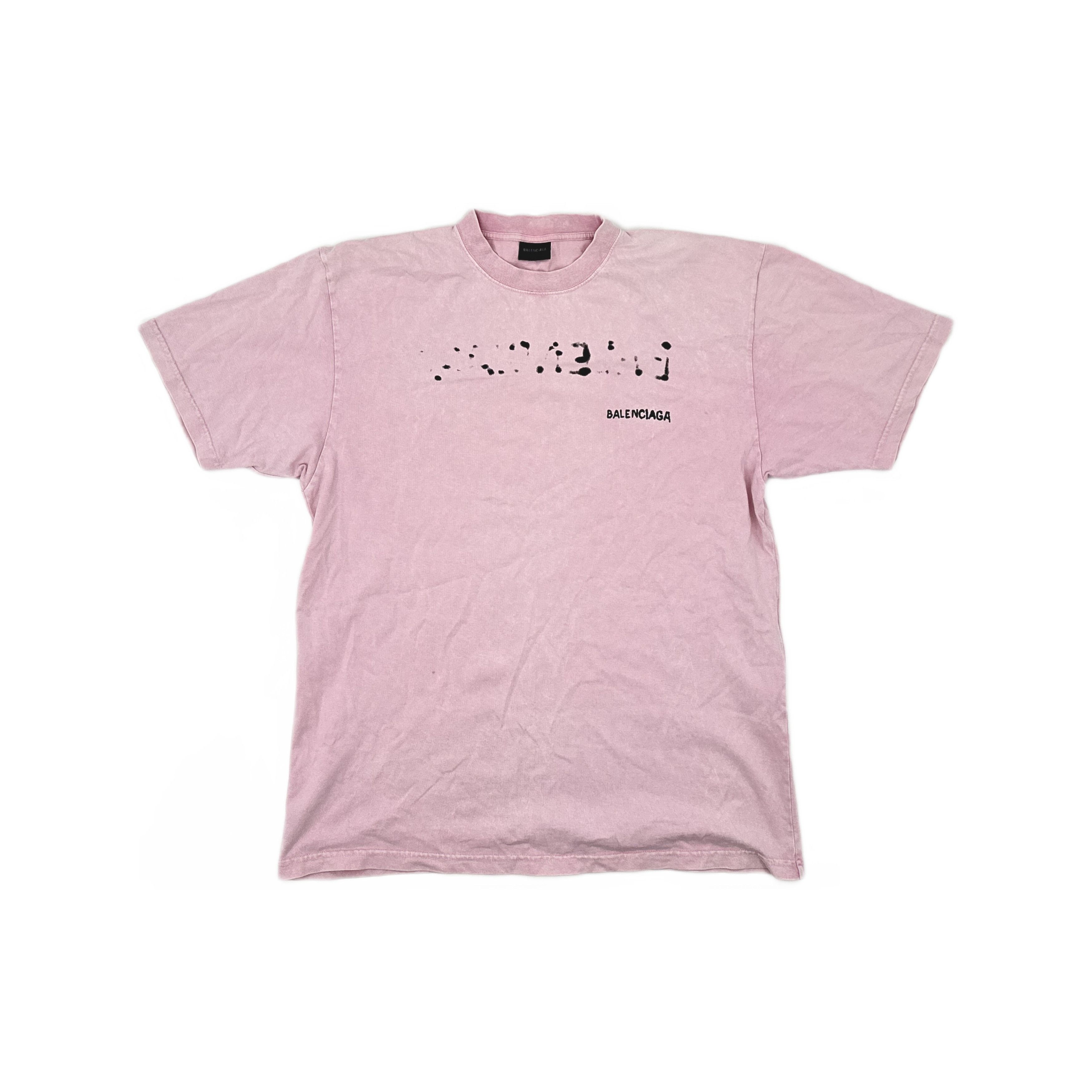 Balenciaga Balenciaga Blurred Logo T-Shirt Size XS Size XS / US 0-2 / IT 36-38 - 1 Thumbnail