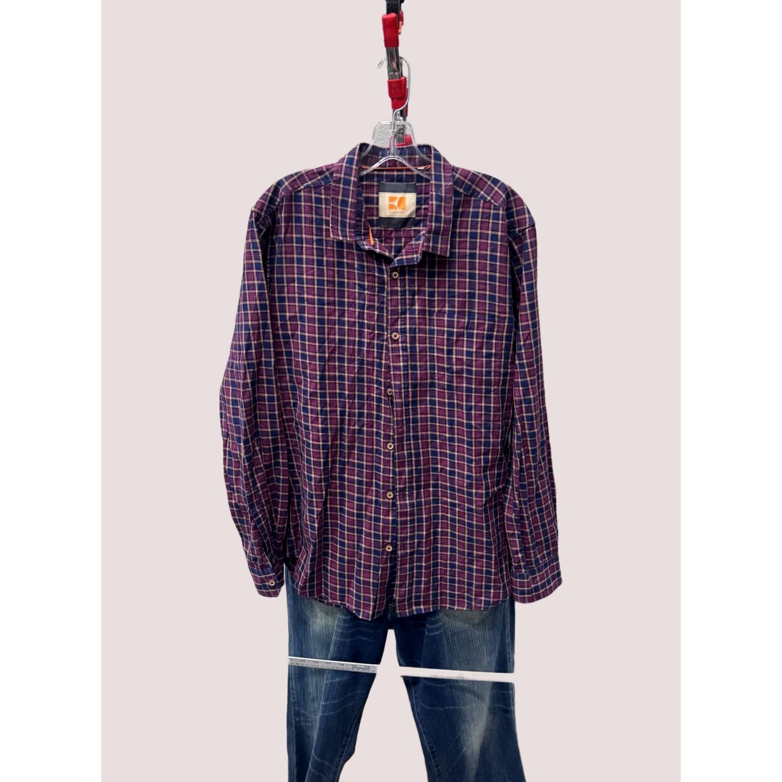 Hugo Boss Hugo Boss Orange Bold Check LONG SLEEVE SHIRT Large L 16.5 x 35 Shirt Mens Multicolor 90s style Size US L / EU 52-54 / 3 - 1 Thumbnail
