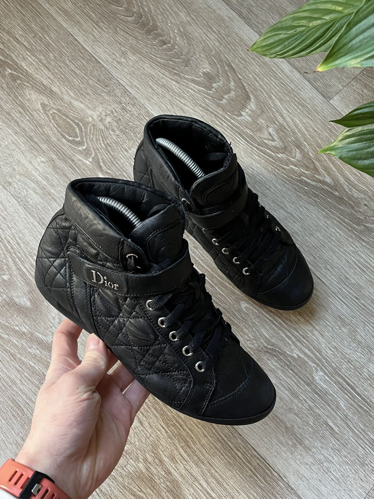 Dior Dior Quilted Leather Sneakers – Authentic Size US 7.5 / IT 37.5 - 3 Thumbnail
