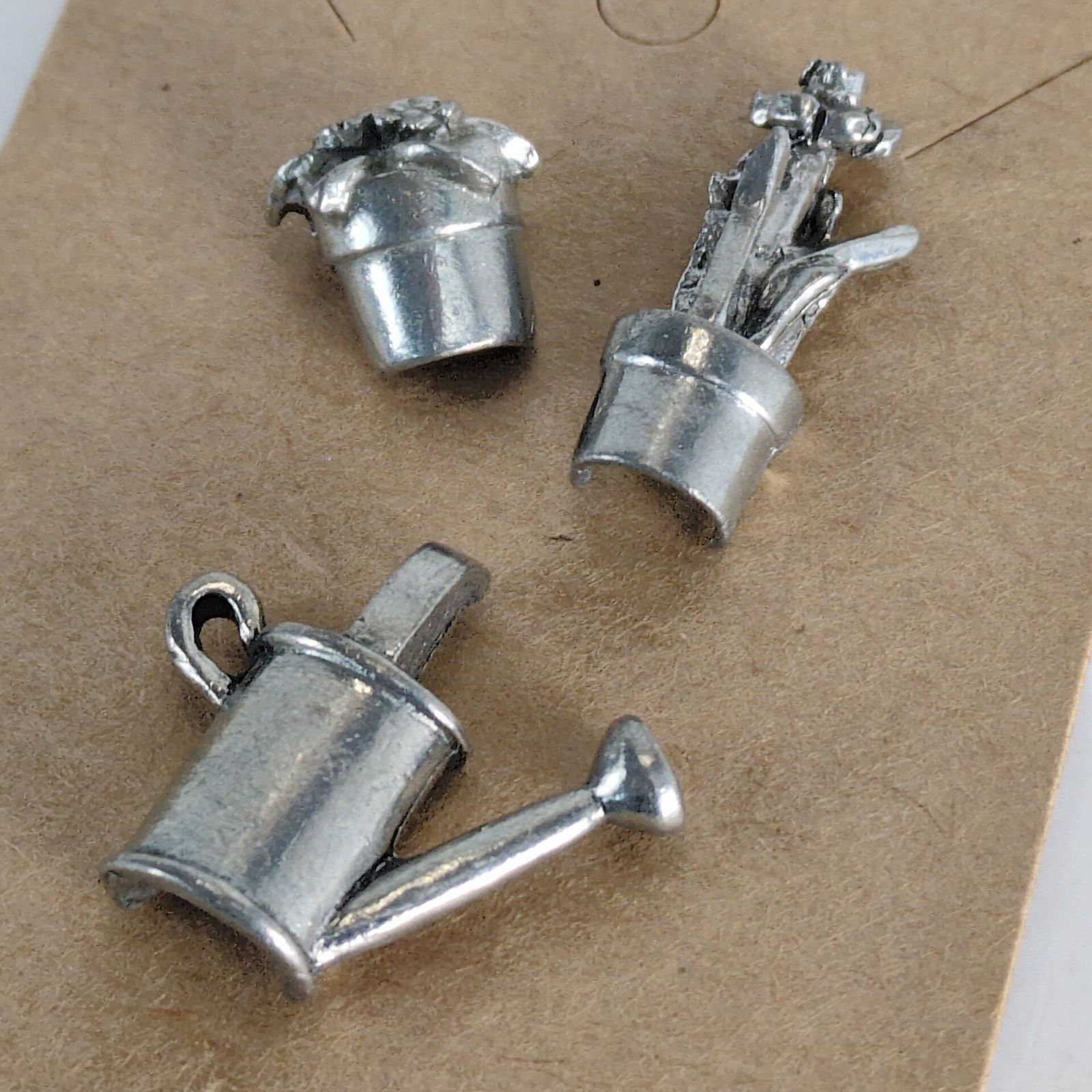 Vintage Set 3 Jim Clift Pewter Garden Lapel Tack Pins, Vintage 90s Size ONE SIZE - 5 Thumbnail