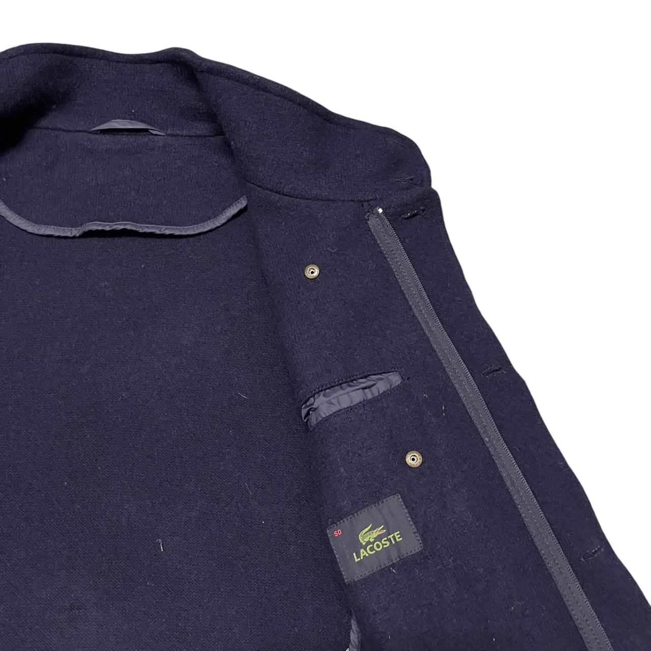 Lacoste Vintage Lacoste Wool Coat Jacket Size US M / EU 48-50 / 2 - 9 Thumbnail