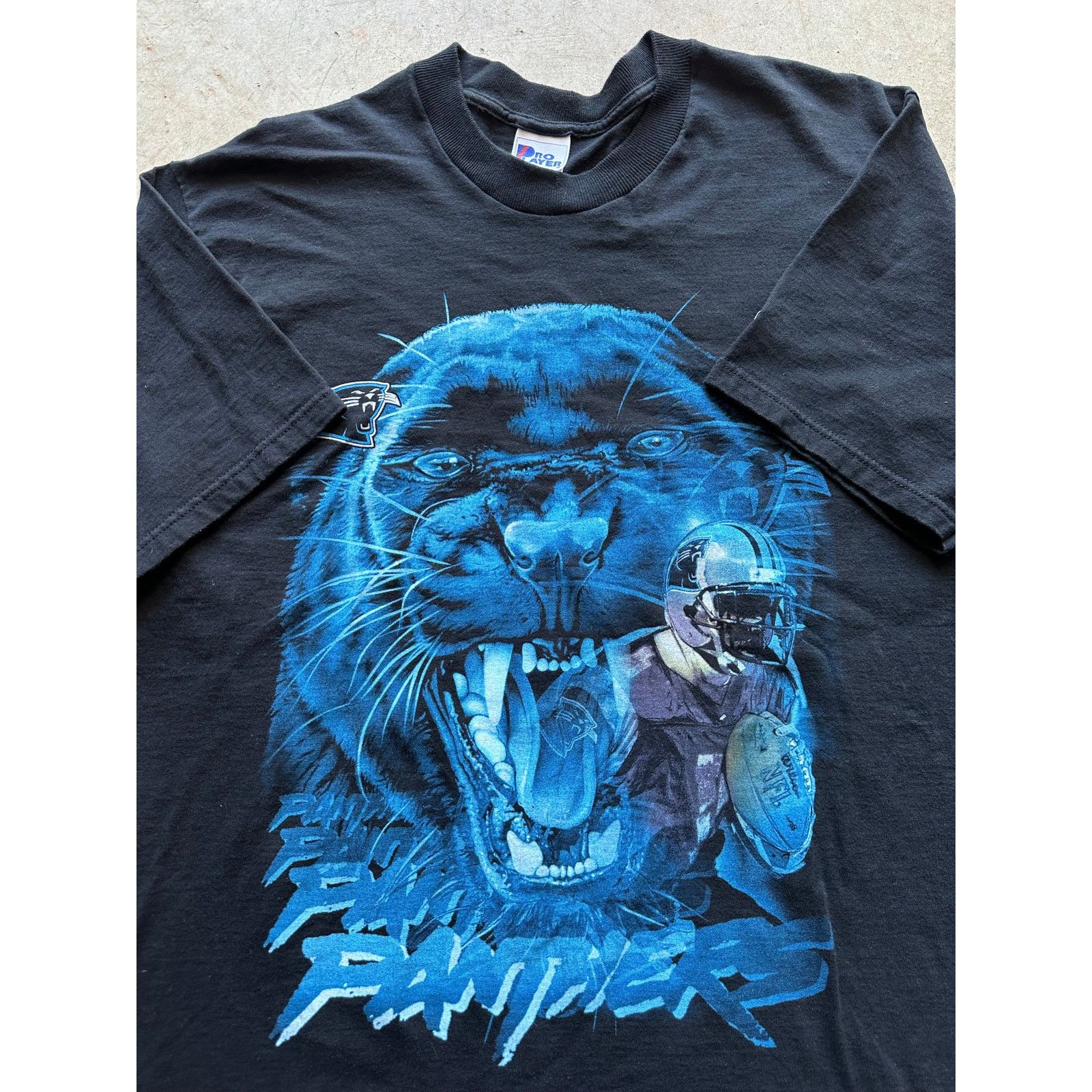 NFL × Pro Player × Vintage Vintage Carolina Panthers Pro Player 1990s Graphic T-Shirt Size US L / EU 52-54 / 3 - 3 Thumbnail