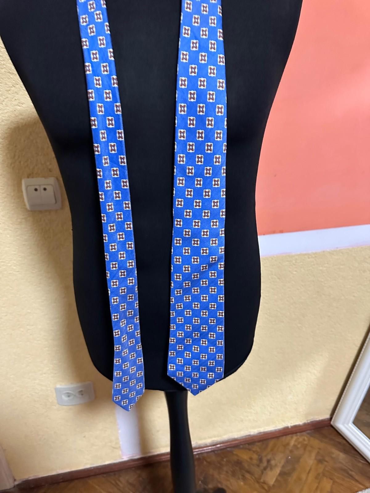 Luigi Borrelli Borrelli Napoli Blue Floral Silk Tie Size ONE SIZE - 2 Thumbnail