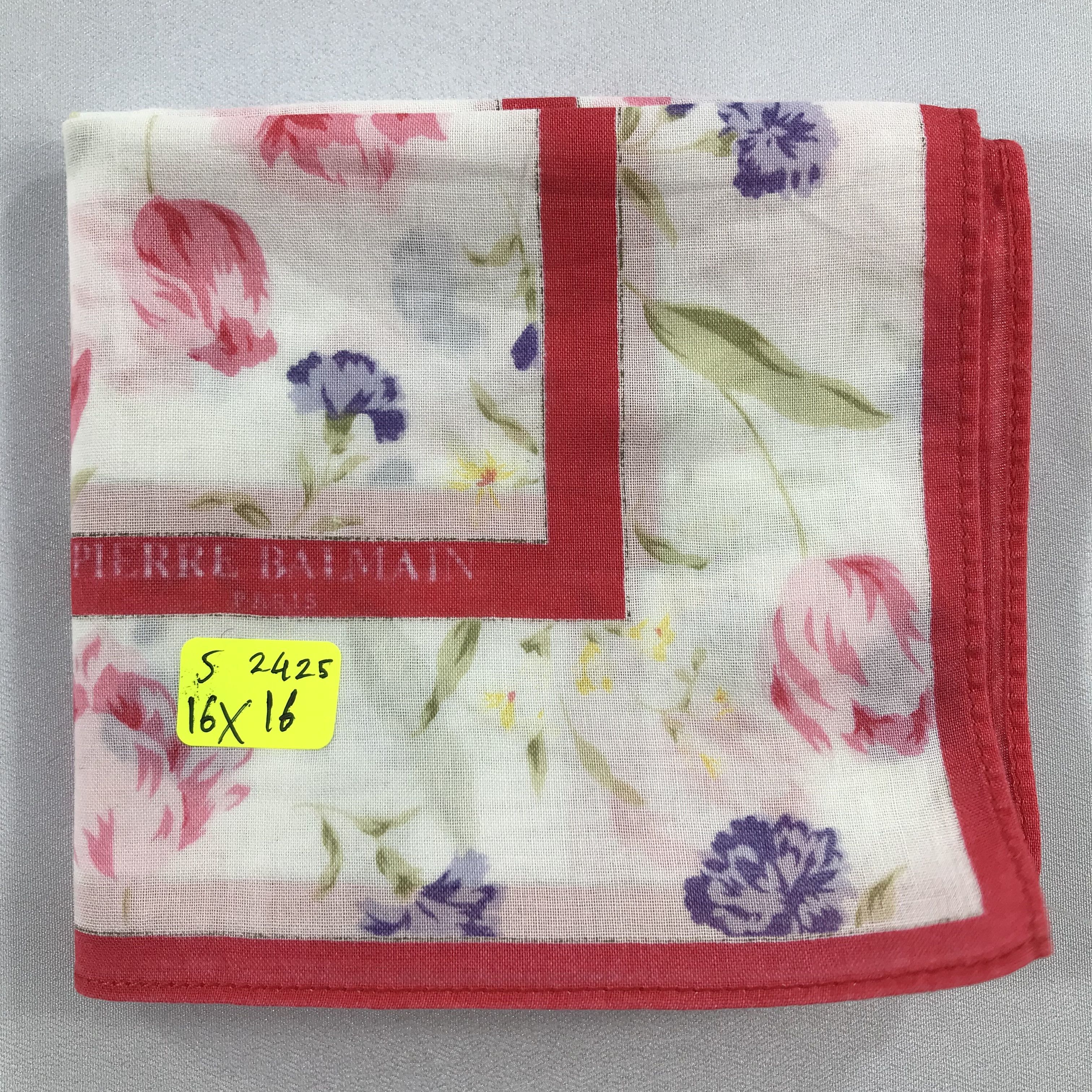Pierre Balmain × Vintage Pierre Balmain Bandana / Handkerchief / Neckerchief - S2425 Size ONE SIZE - 5 Thumbnail