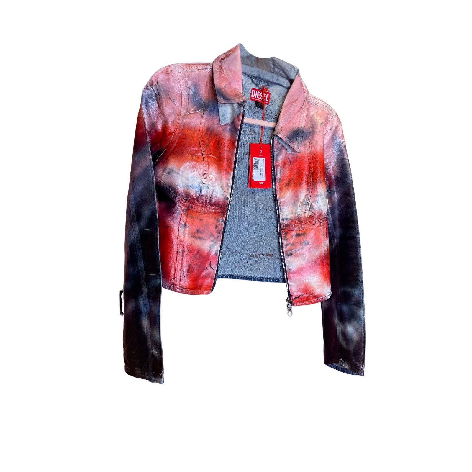 Diesel Diesel De-Smily-FSD Cropped Denim Jacket NWT Small Size S / US 4 / IT 40 - 2 Thumbnail