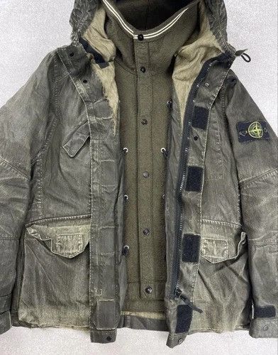 Stone island vintage archive military jacket