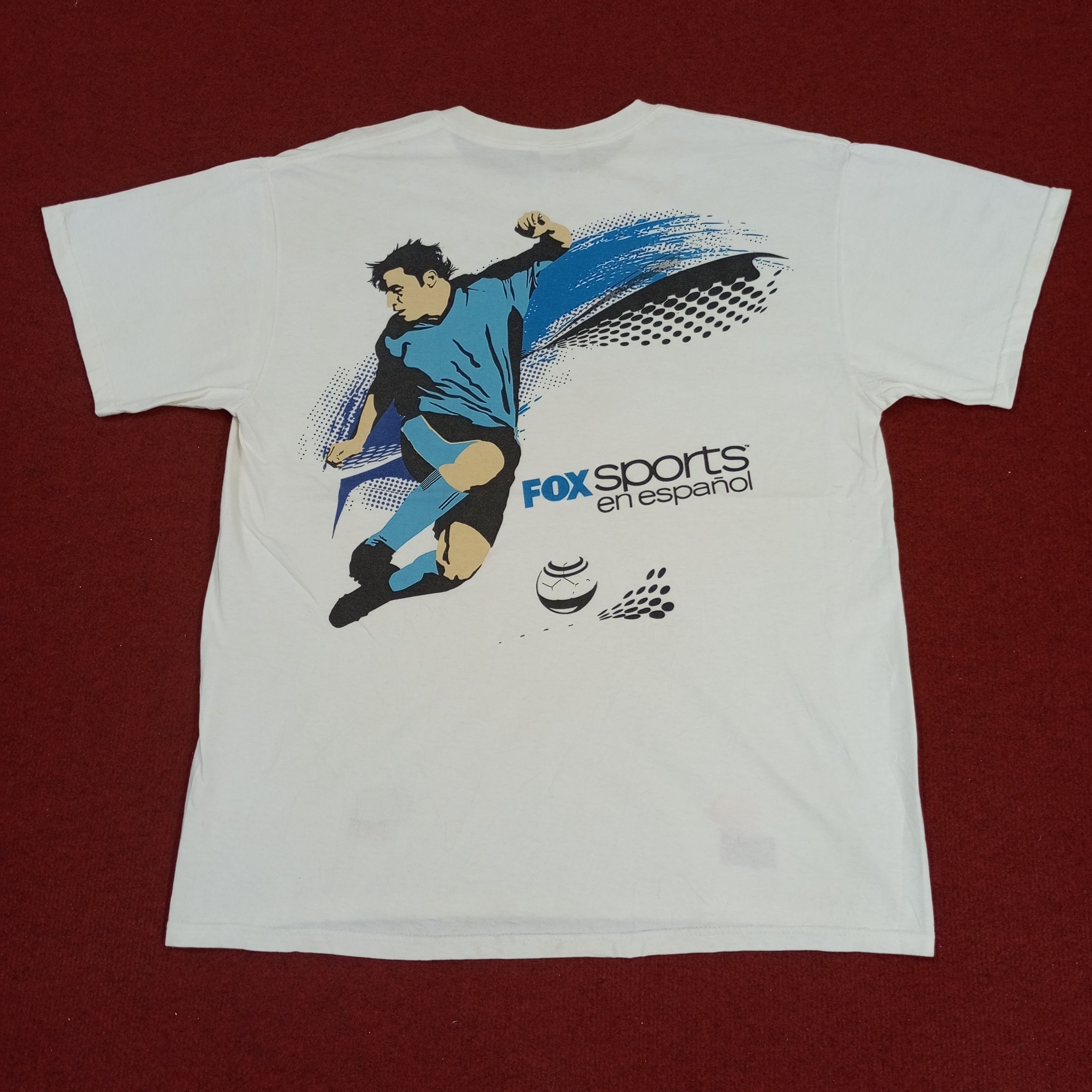 Vintage Fox Sports En Espanol Television Channel Promo Style Tshirt Size US L / EU 52-54 / 3 - 1 Thumbnail