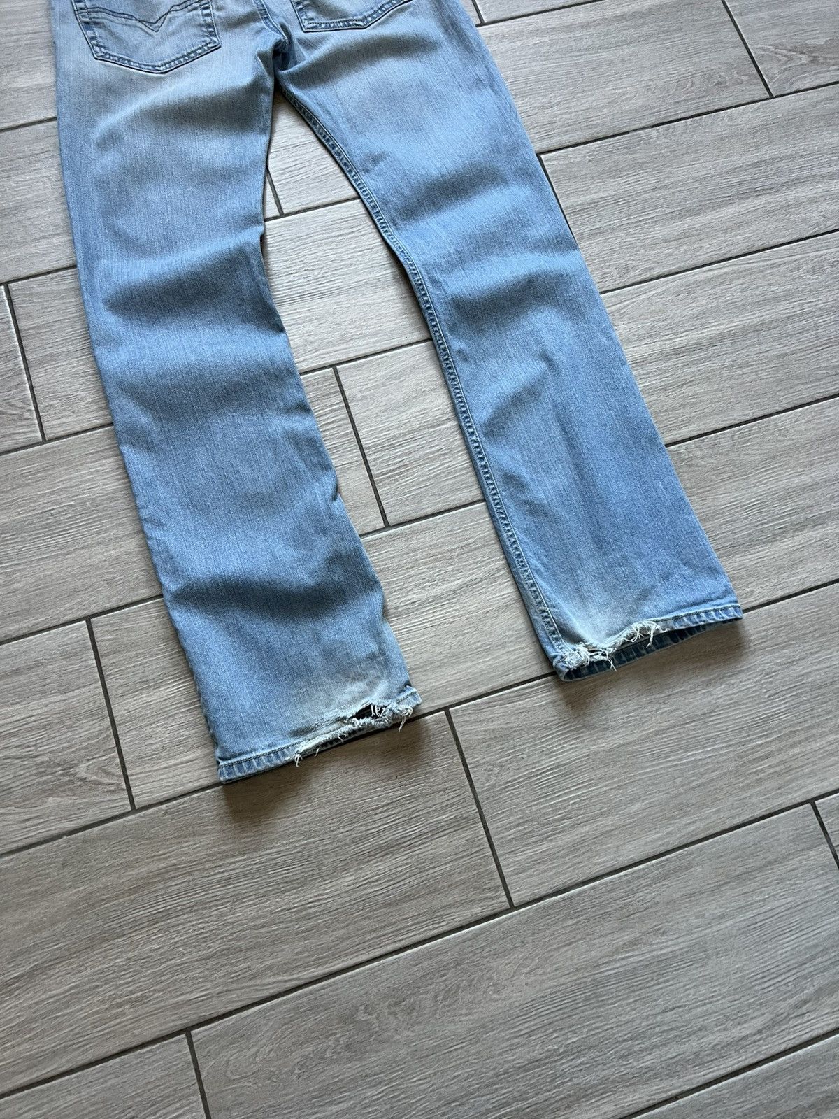 Other Vintage y2k Diesel Baggy Distressed Wide Jeans Washed Size US 28 / EU 44 - 7 Thumbnail
