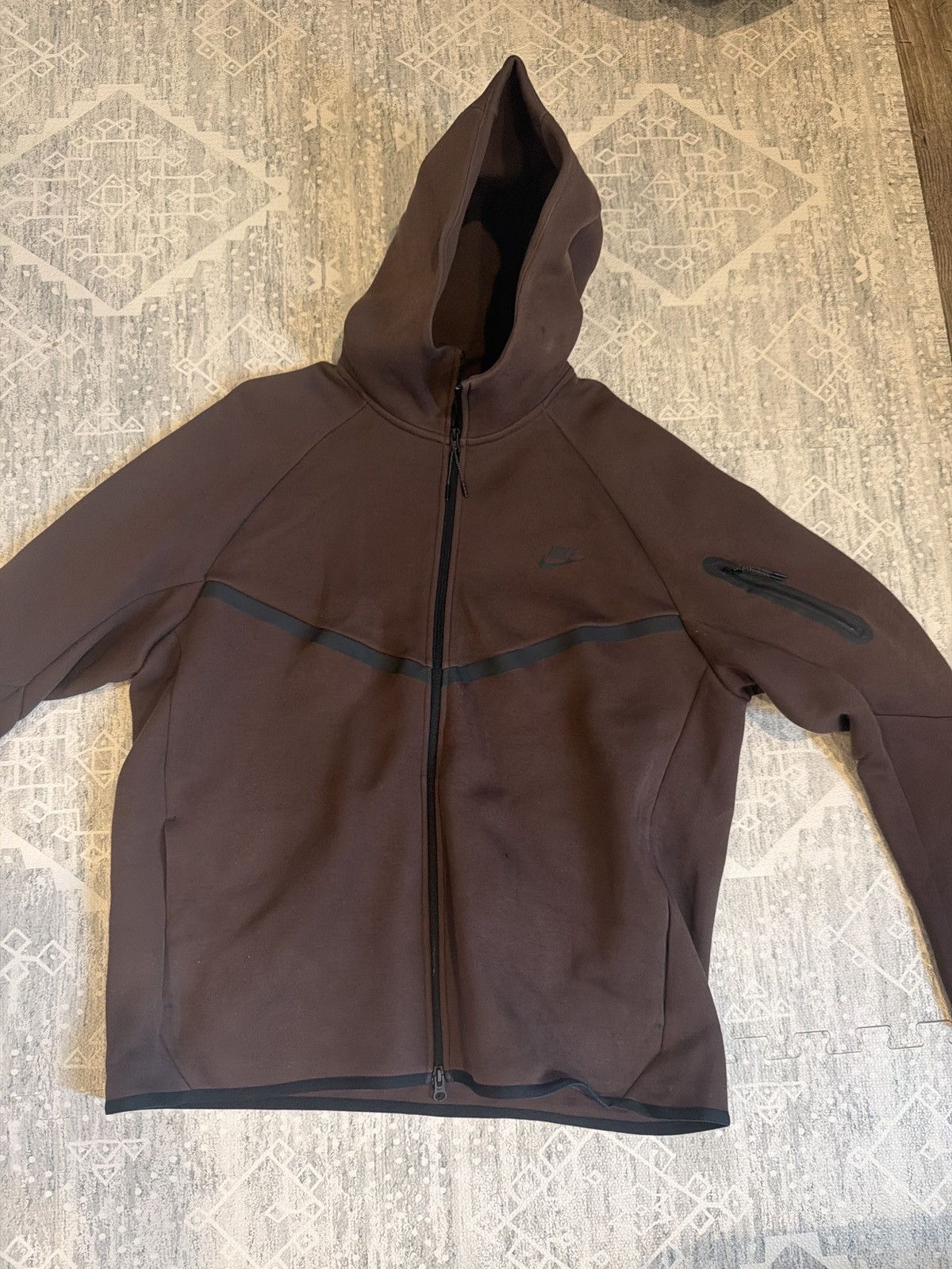 Nike Nike tech hoodie brown Size US XL / EU 56 / 4 - 1 Thumbnail