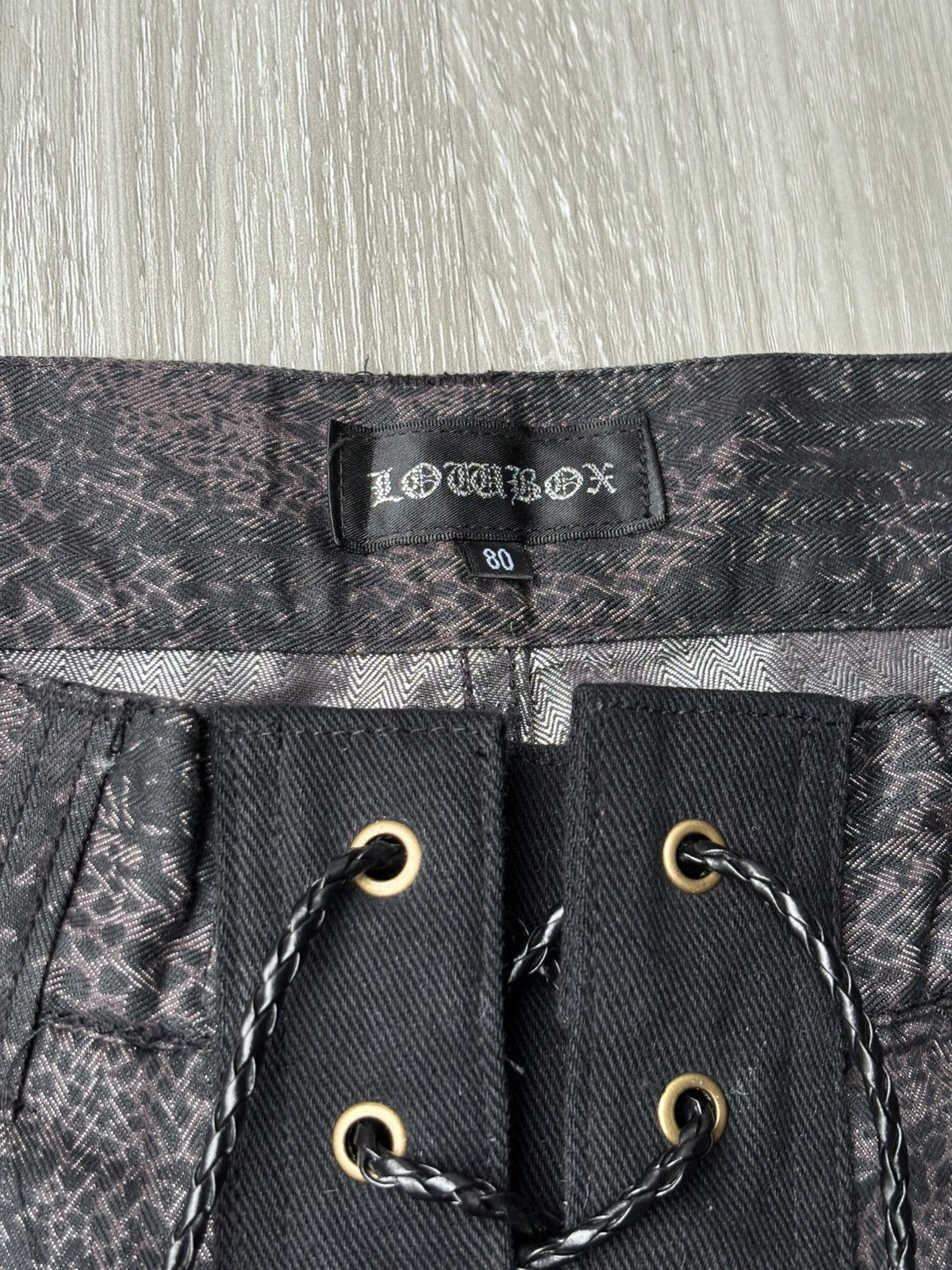 Japanese Brand LOWBOX lace up flare pants Size US 28 / EU 44 - 4 Thumbnail